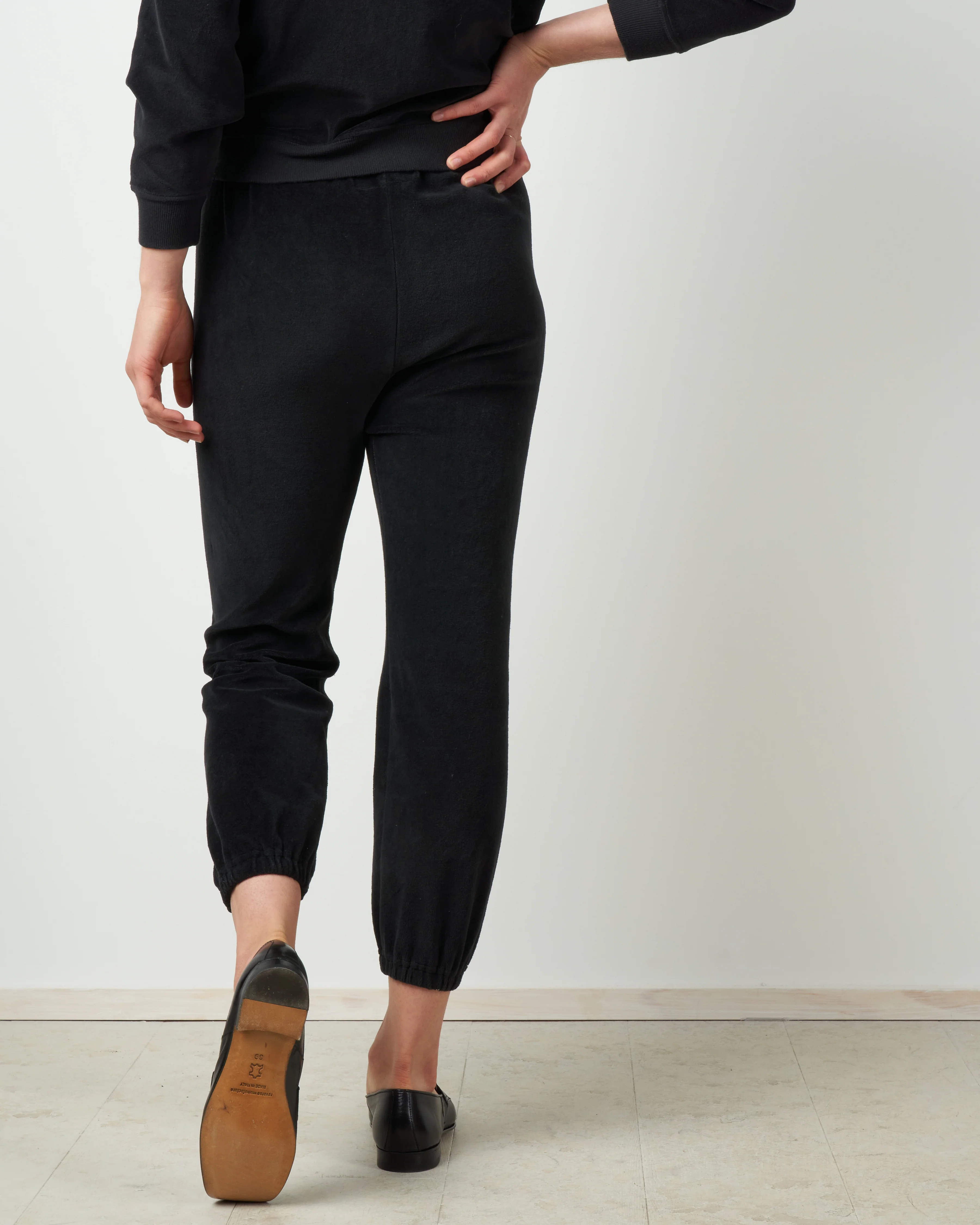 the velour stadium sweatpant - almost black - Image 3