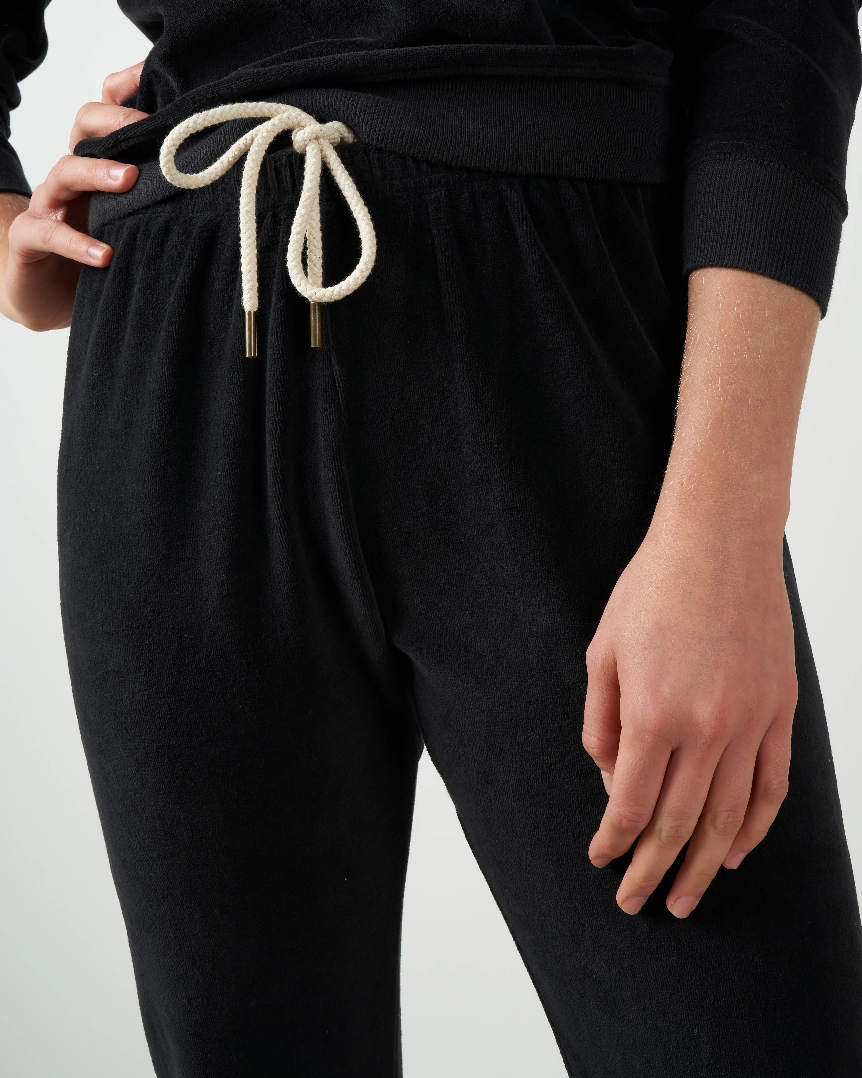 the velour stadium sweatpant - almost black - Image 5