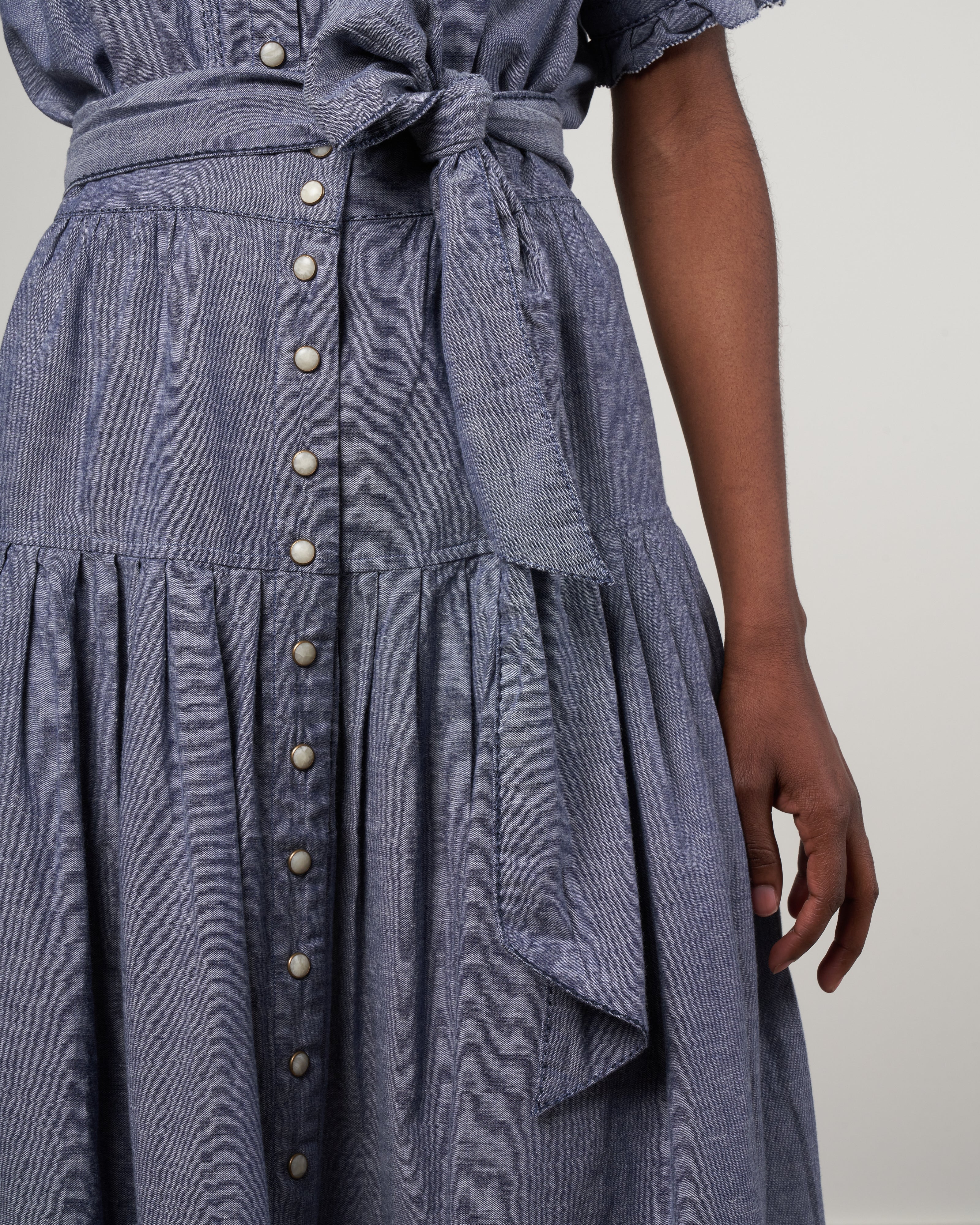 the western highland skirt - navy chambray - Image 5