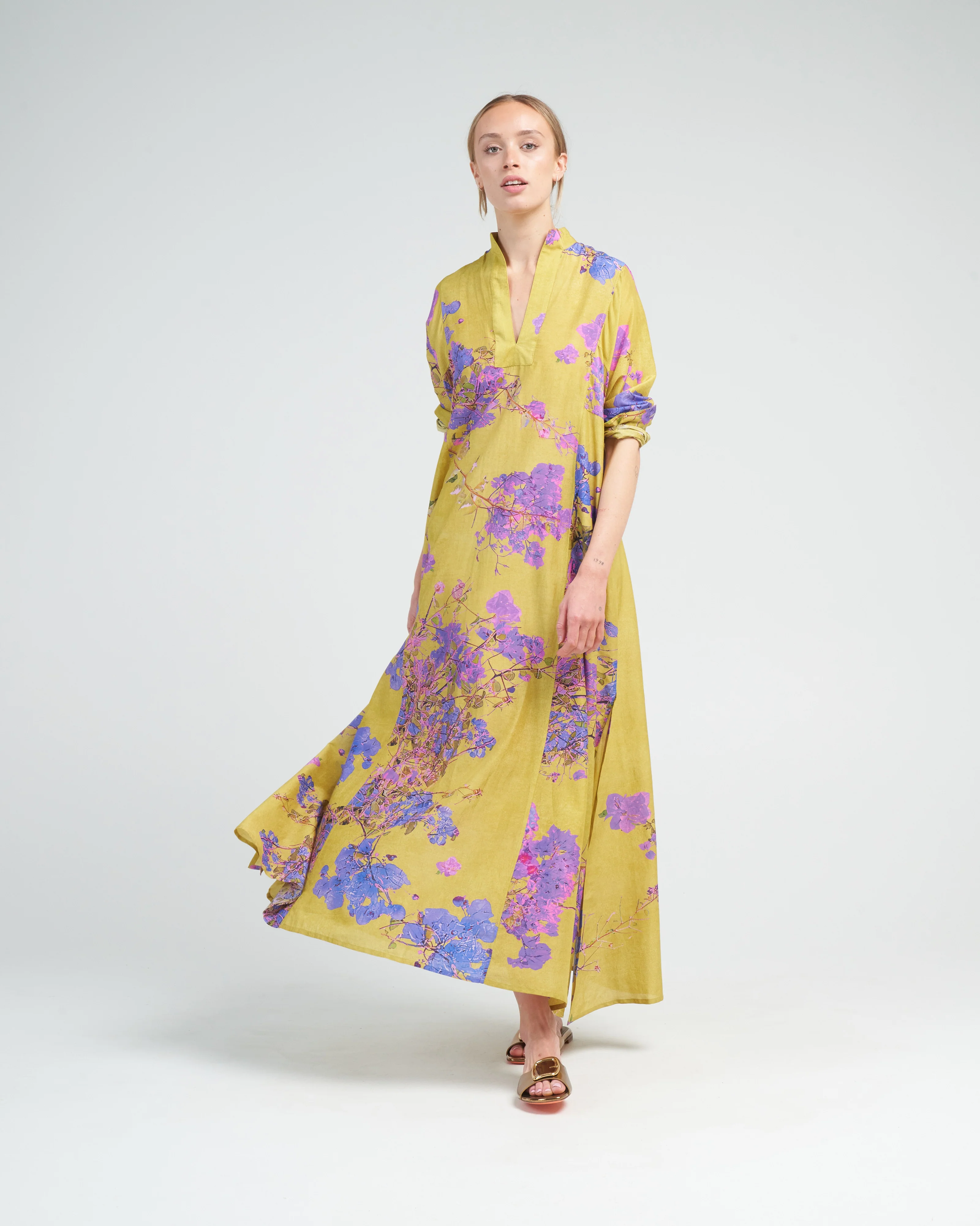 parvati kaftan - chartreuse - Image 2