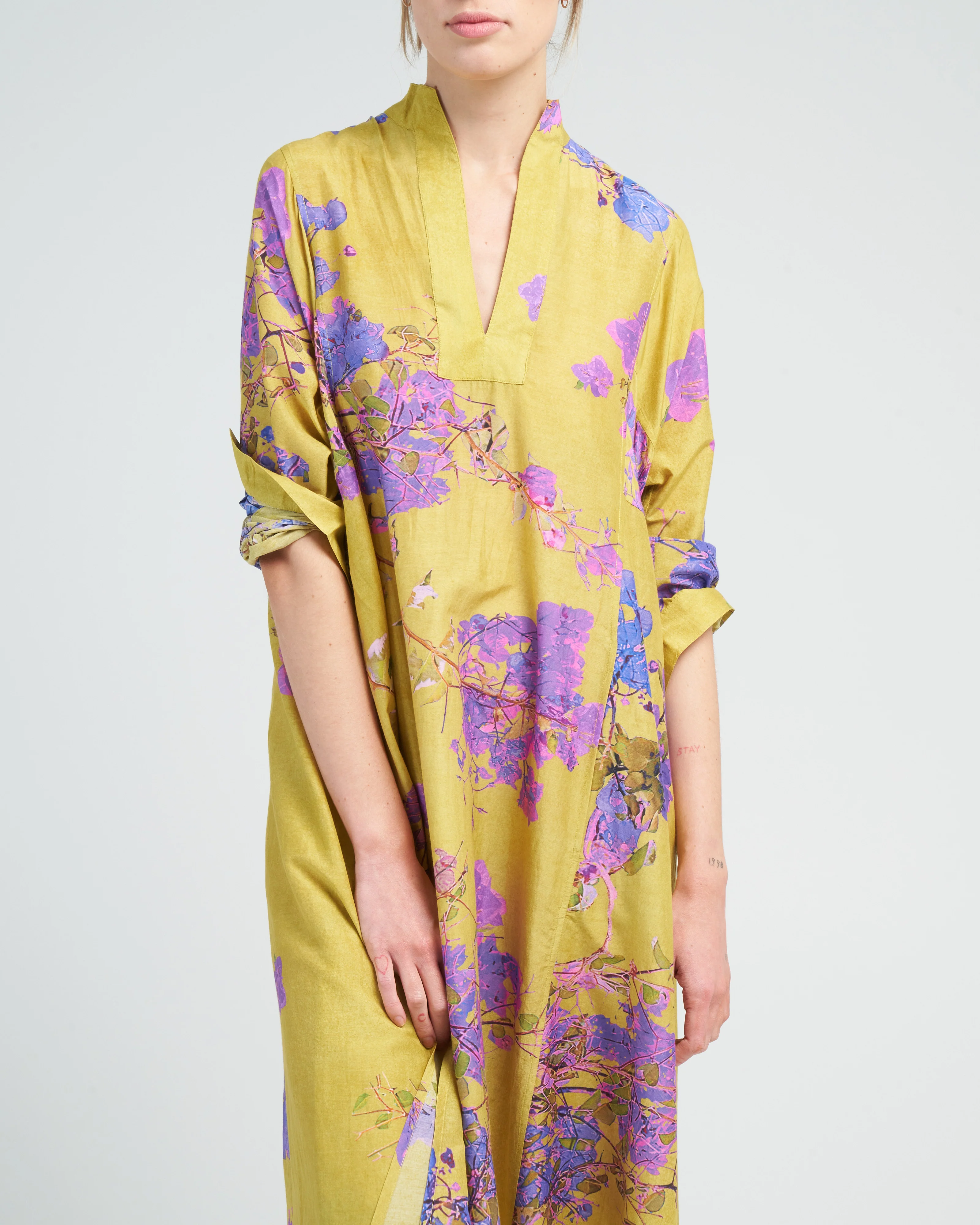 parvati kaftan - chartreuse - Image 5