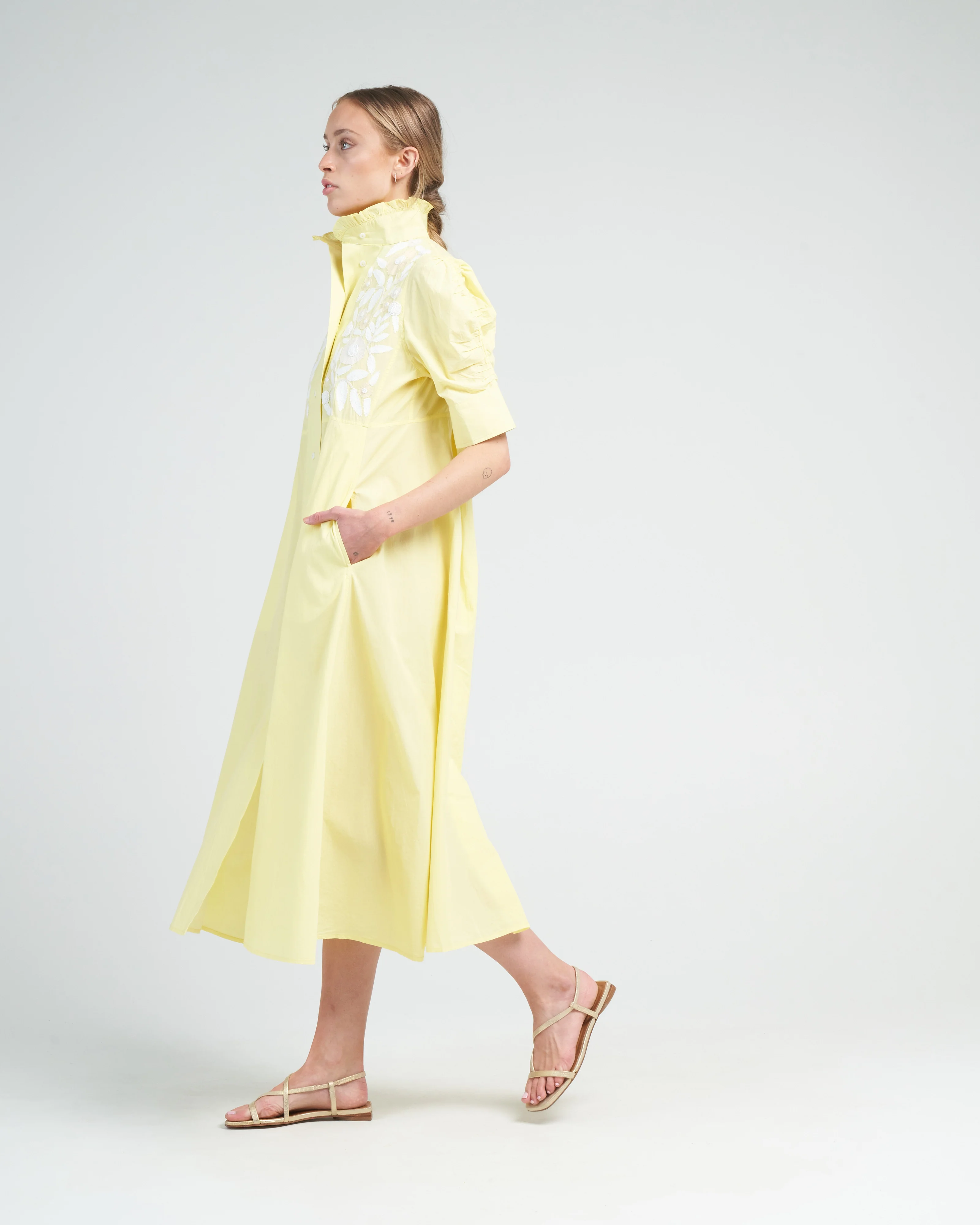 venetia dress - lemon - Image 3