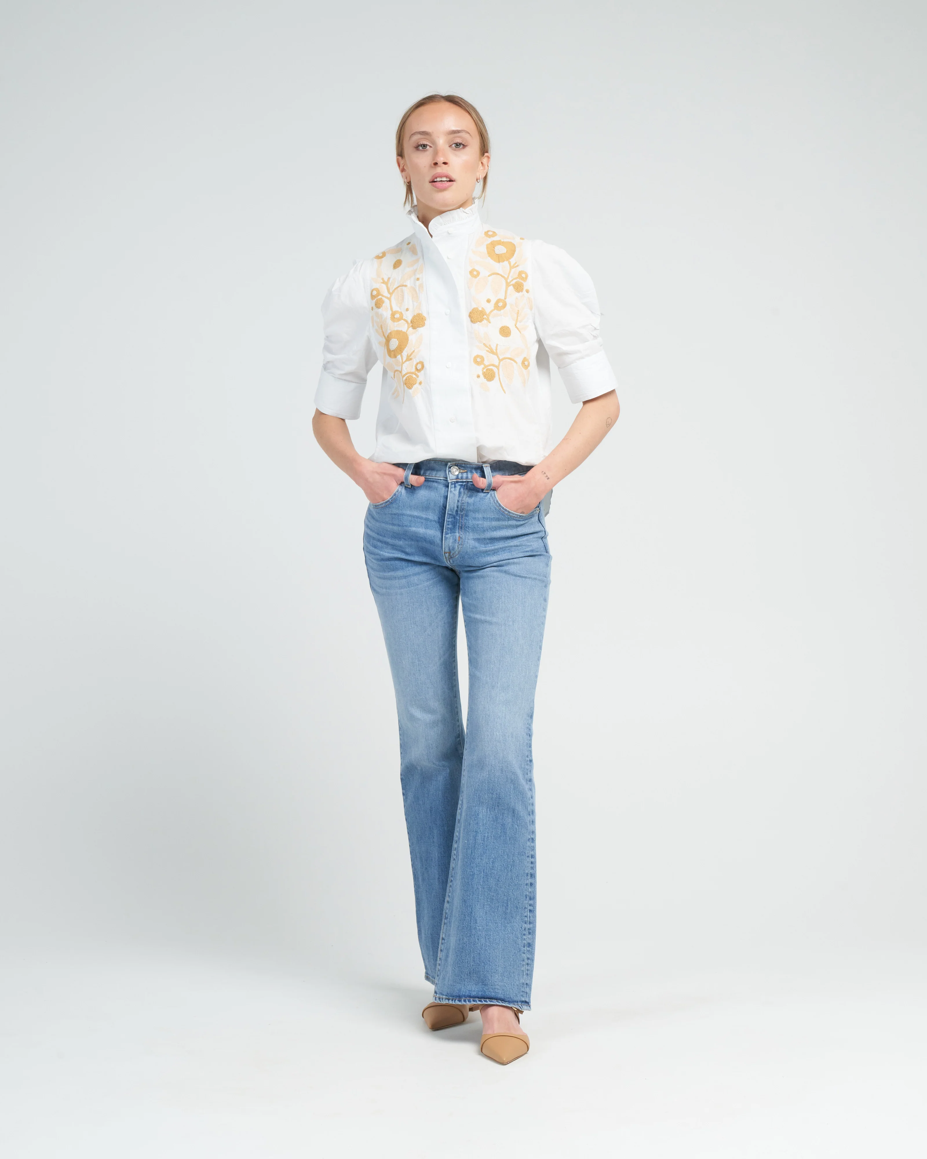 vita blouse - cabbage white - Image 2