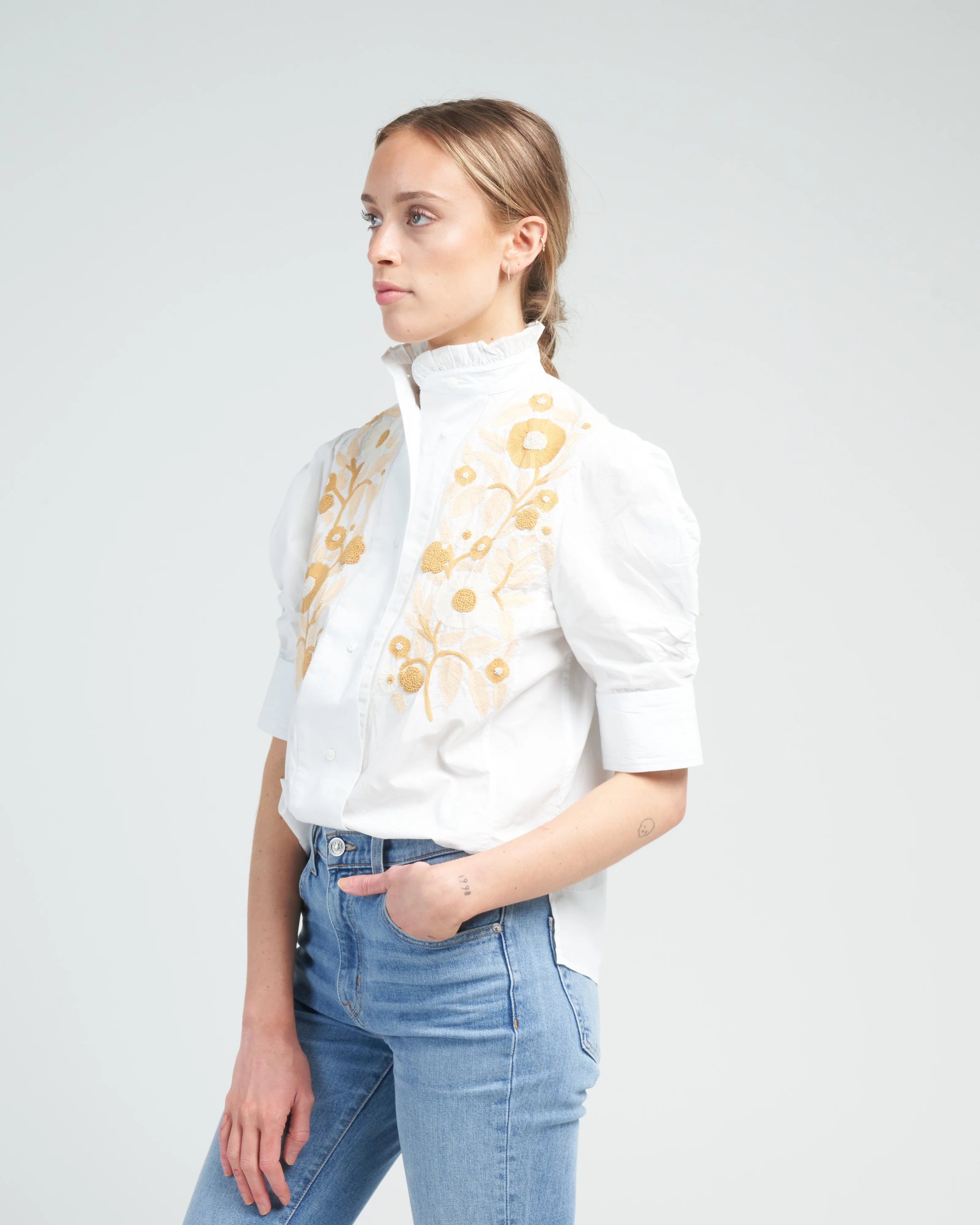 vita blouse - cabbage white - Image 3