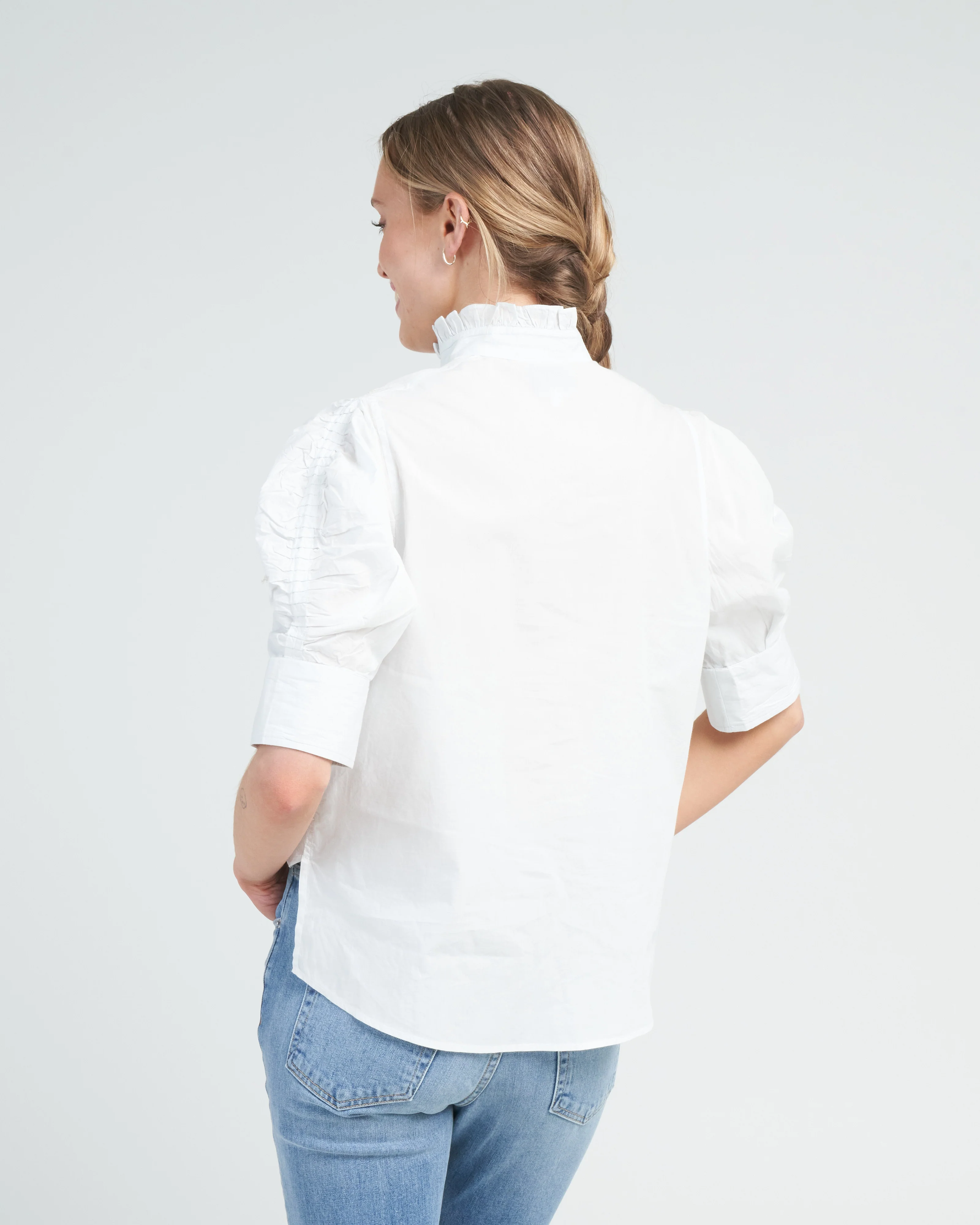 vita blouse - cabbage white - Image 4