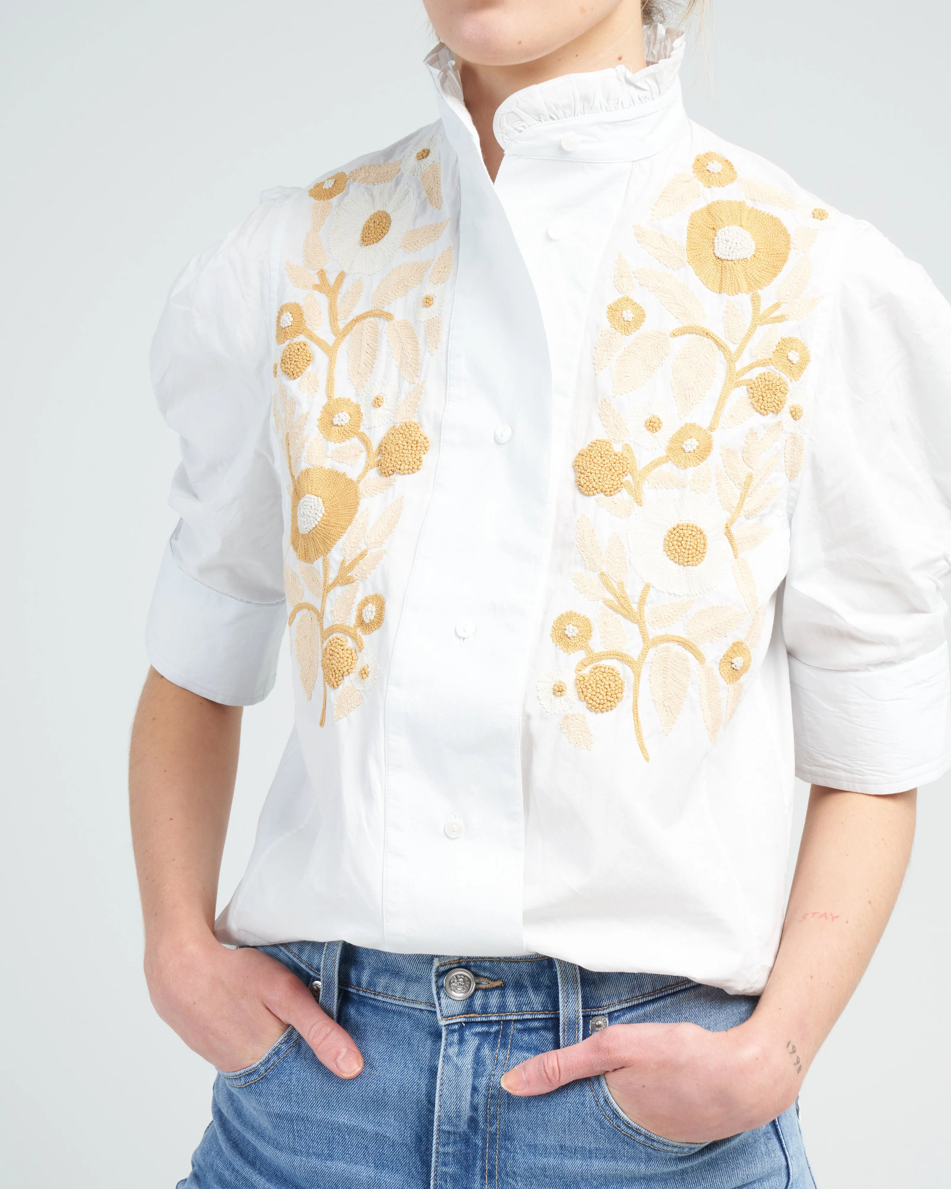 vita blouse - cabbage white - Image 5