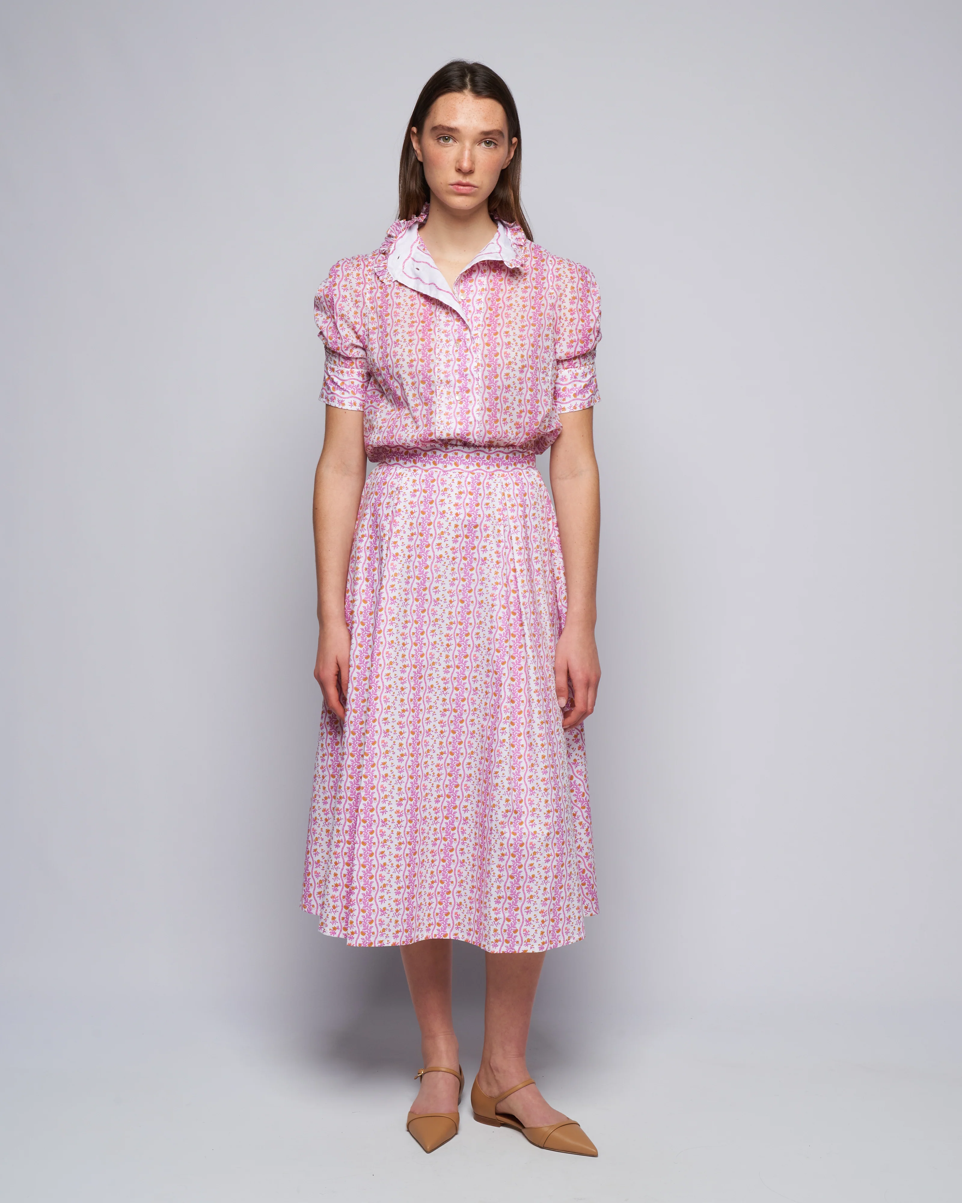 vita blouse - cyclamen/mustard - Image 2