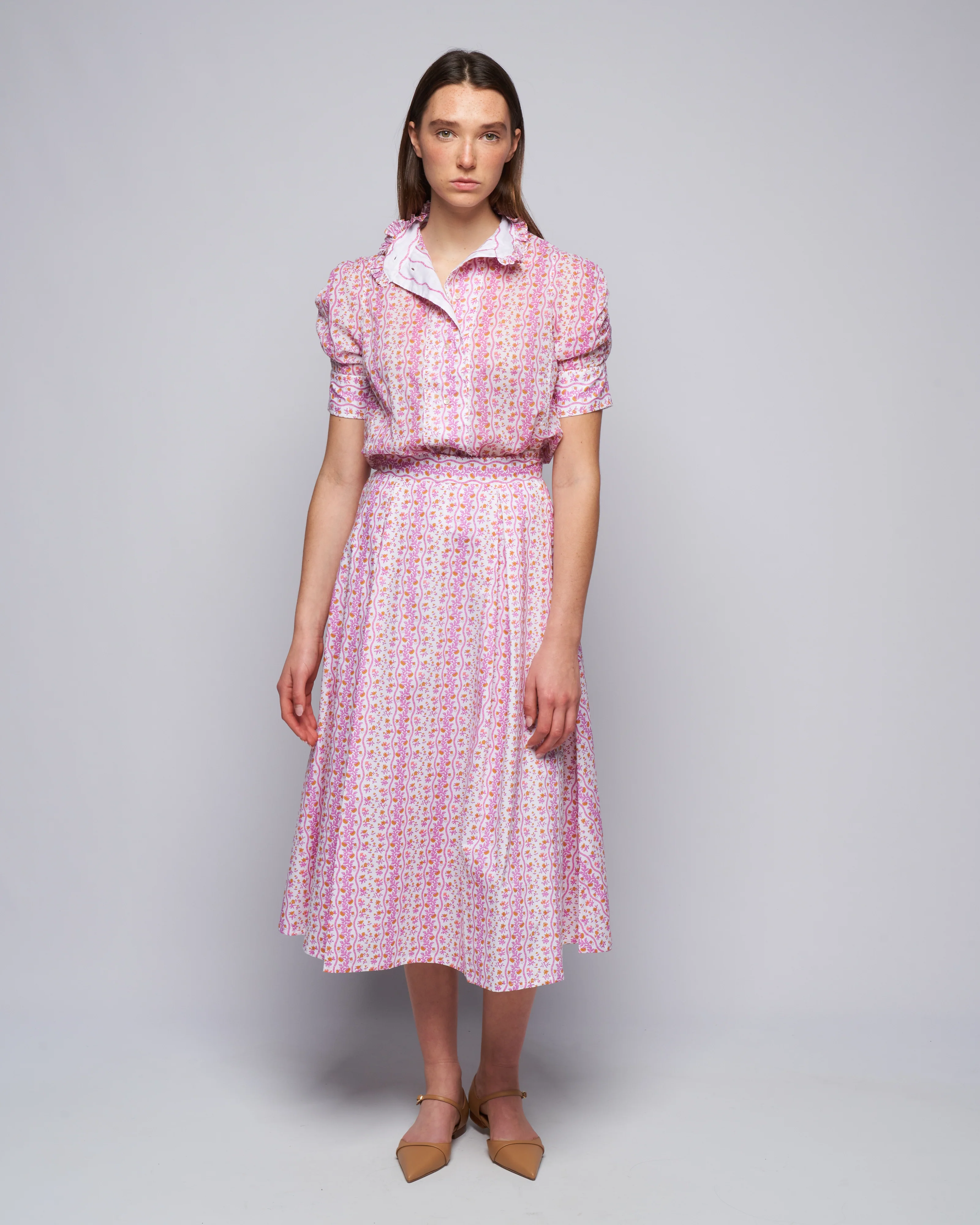 wynona skirt - cyclamen/mustard - Image 2