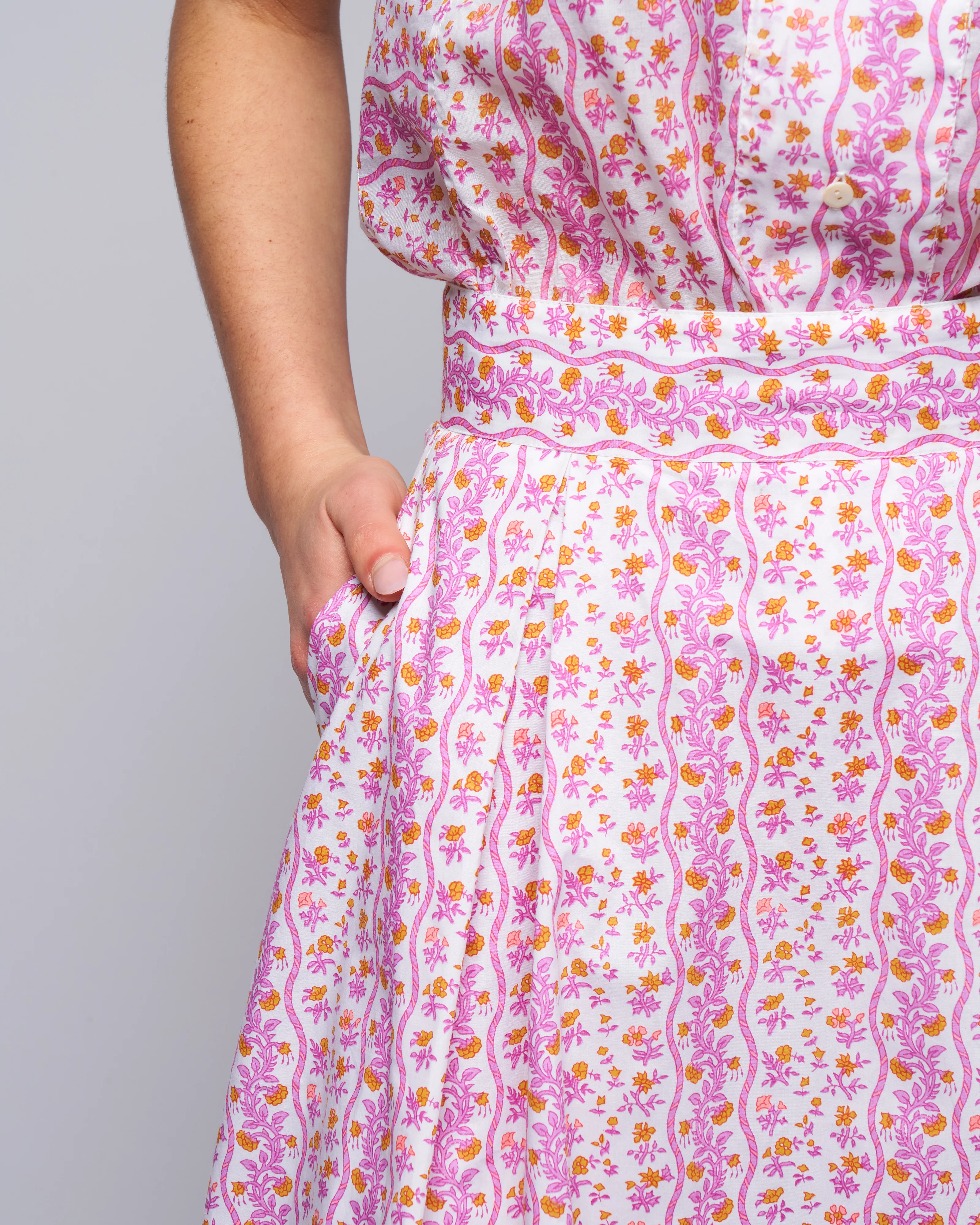 wynona skirt - cyclamen/mustard - Image 5