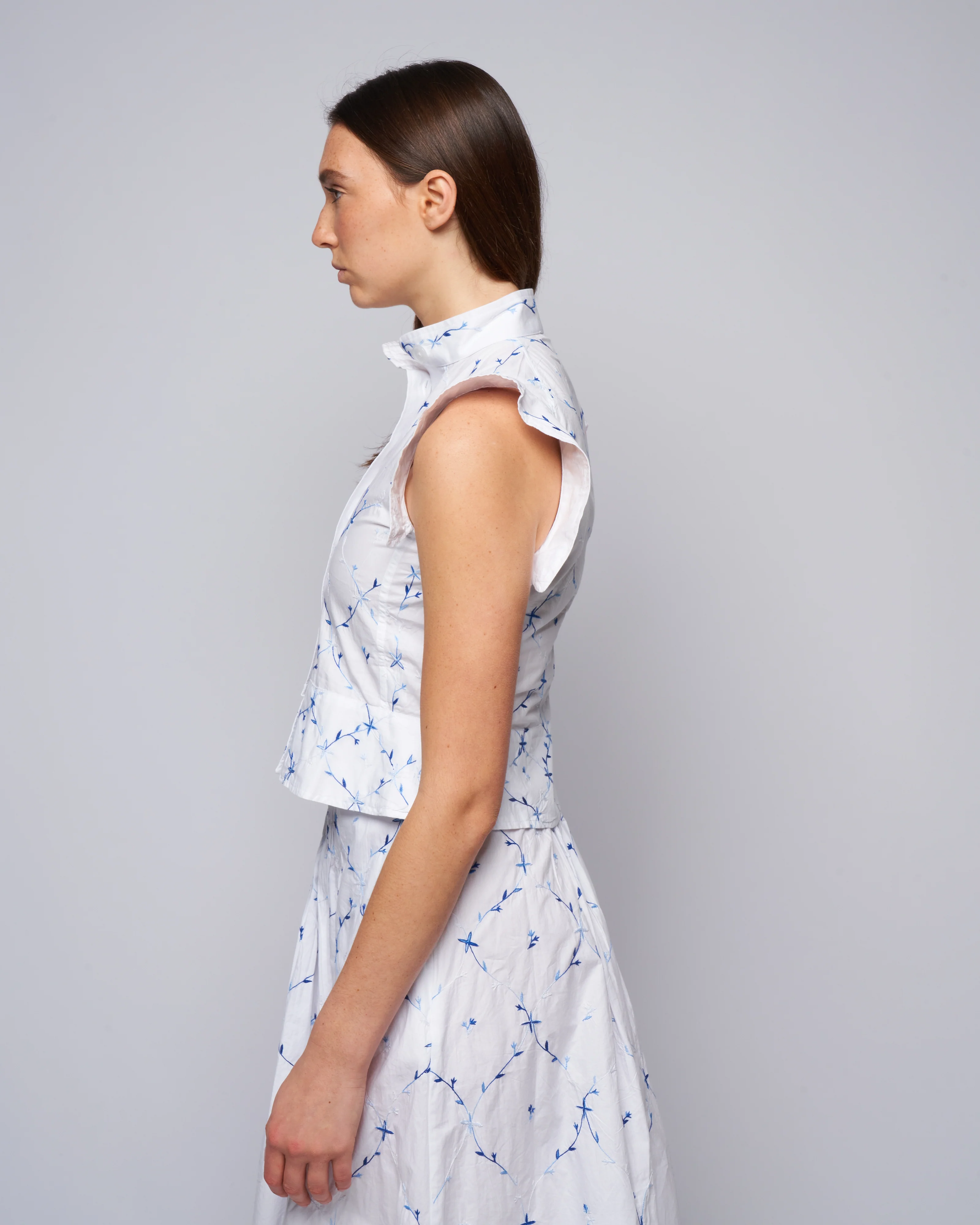 yael vest - white/blue - Image 3