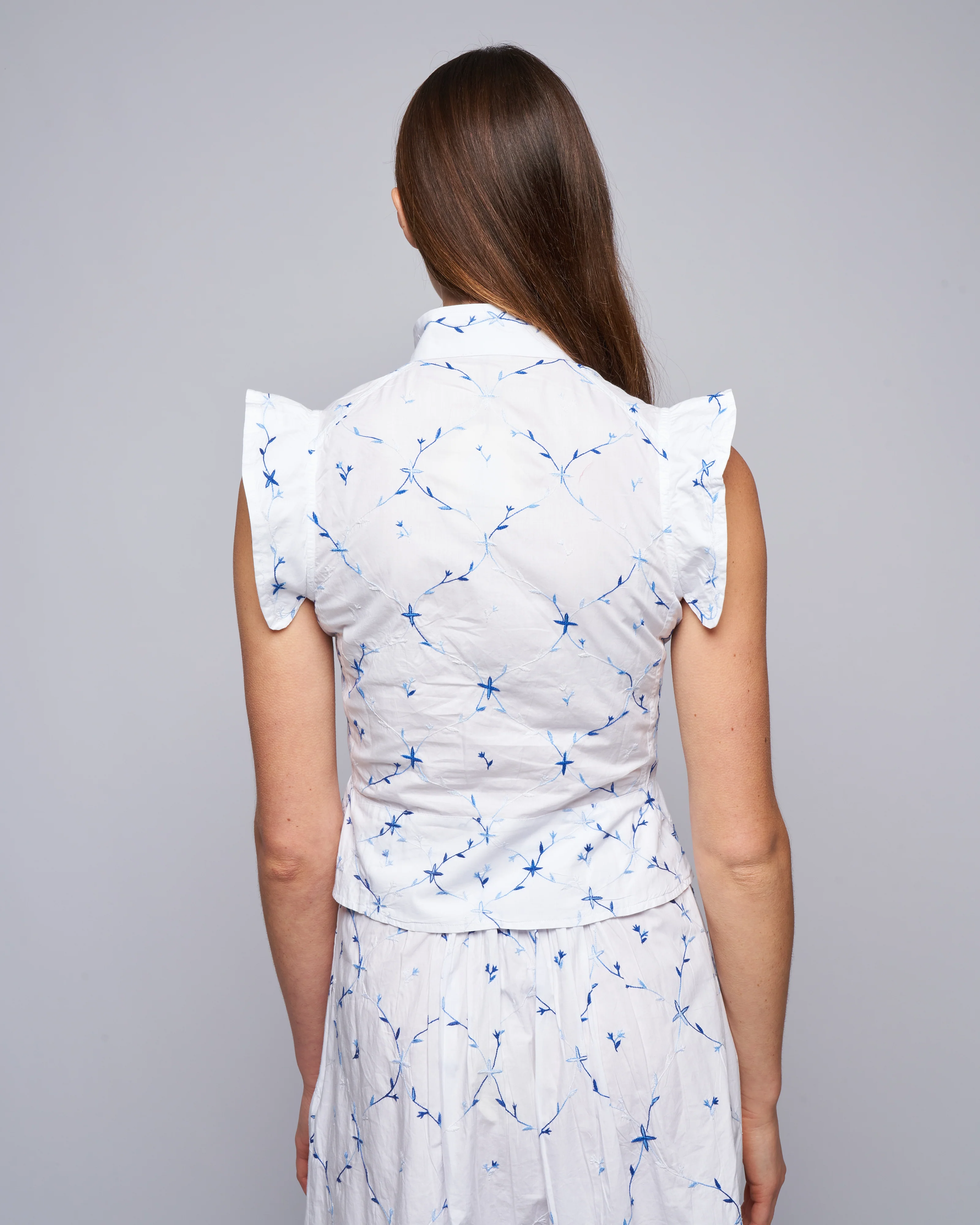 yael vest - white/blue - Image 4