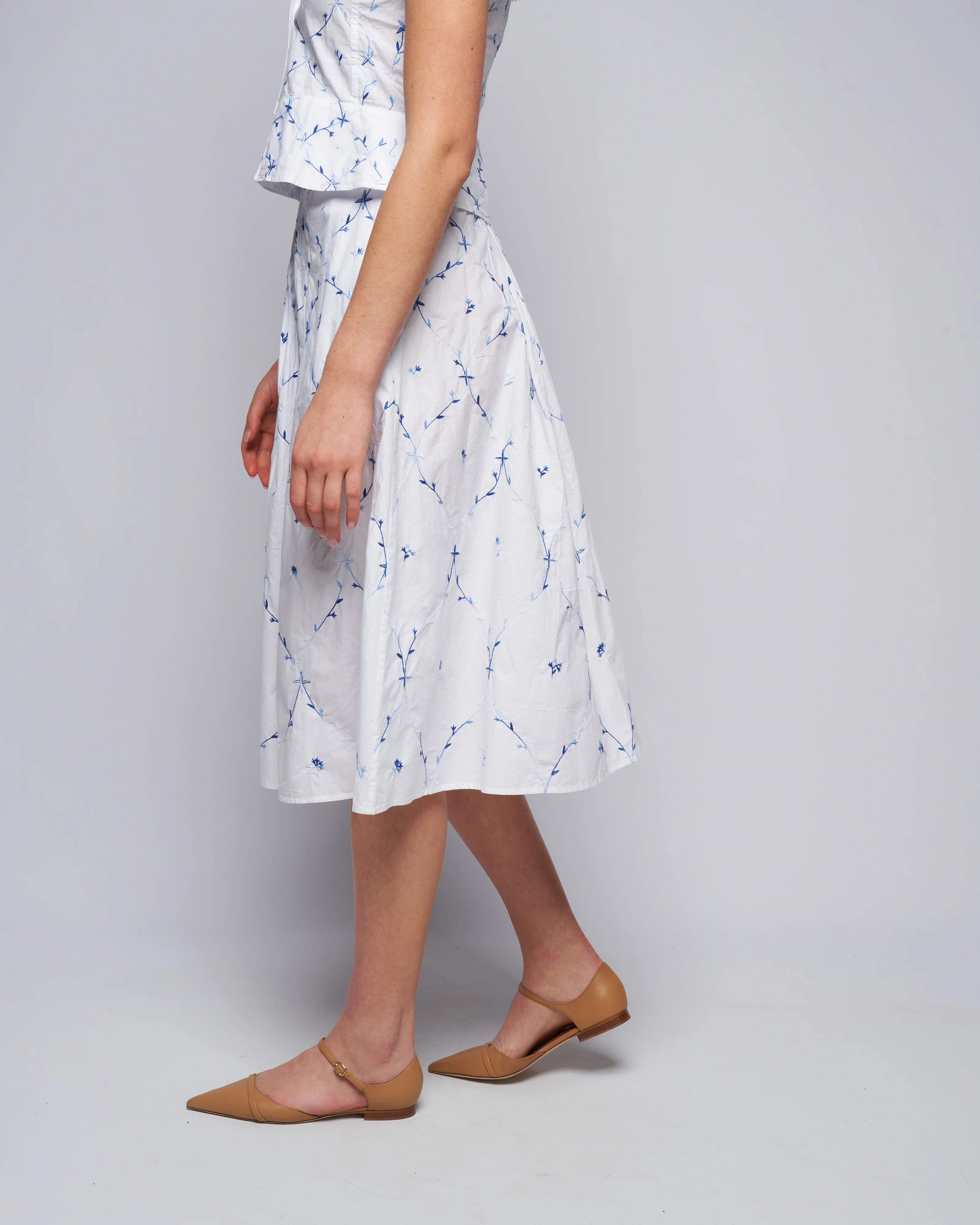 yulia skirt - white/blue - Image 3