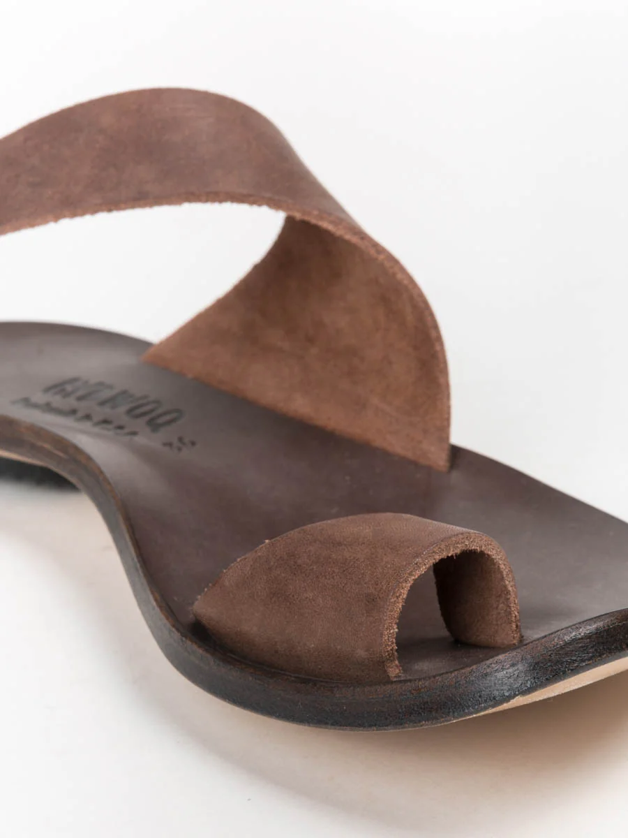 thong sandal - dark brown - Image 4