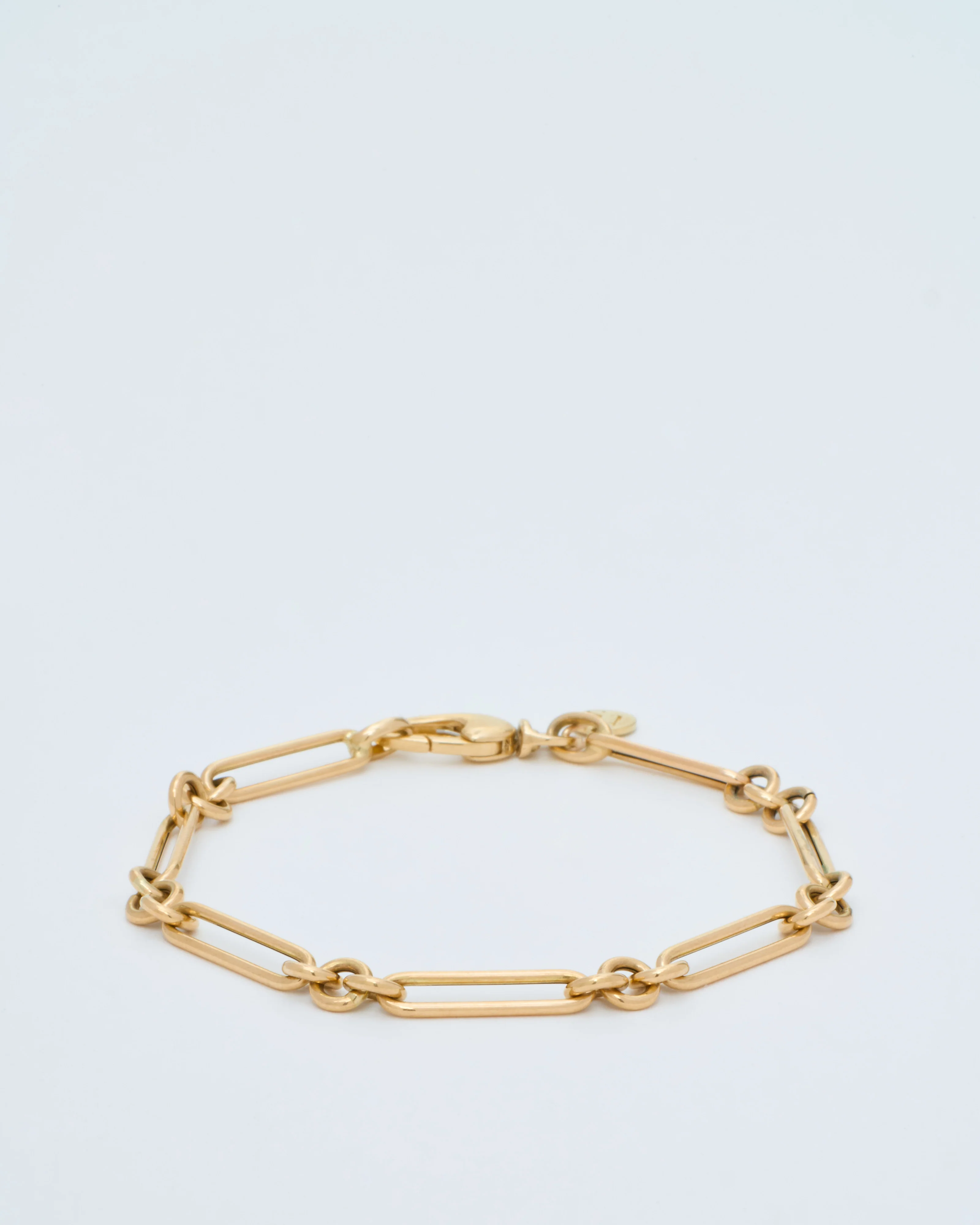 alternating paperclip chain bracelet - Image 3