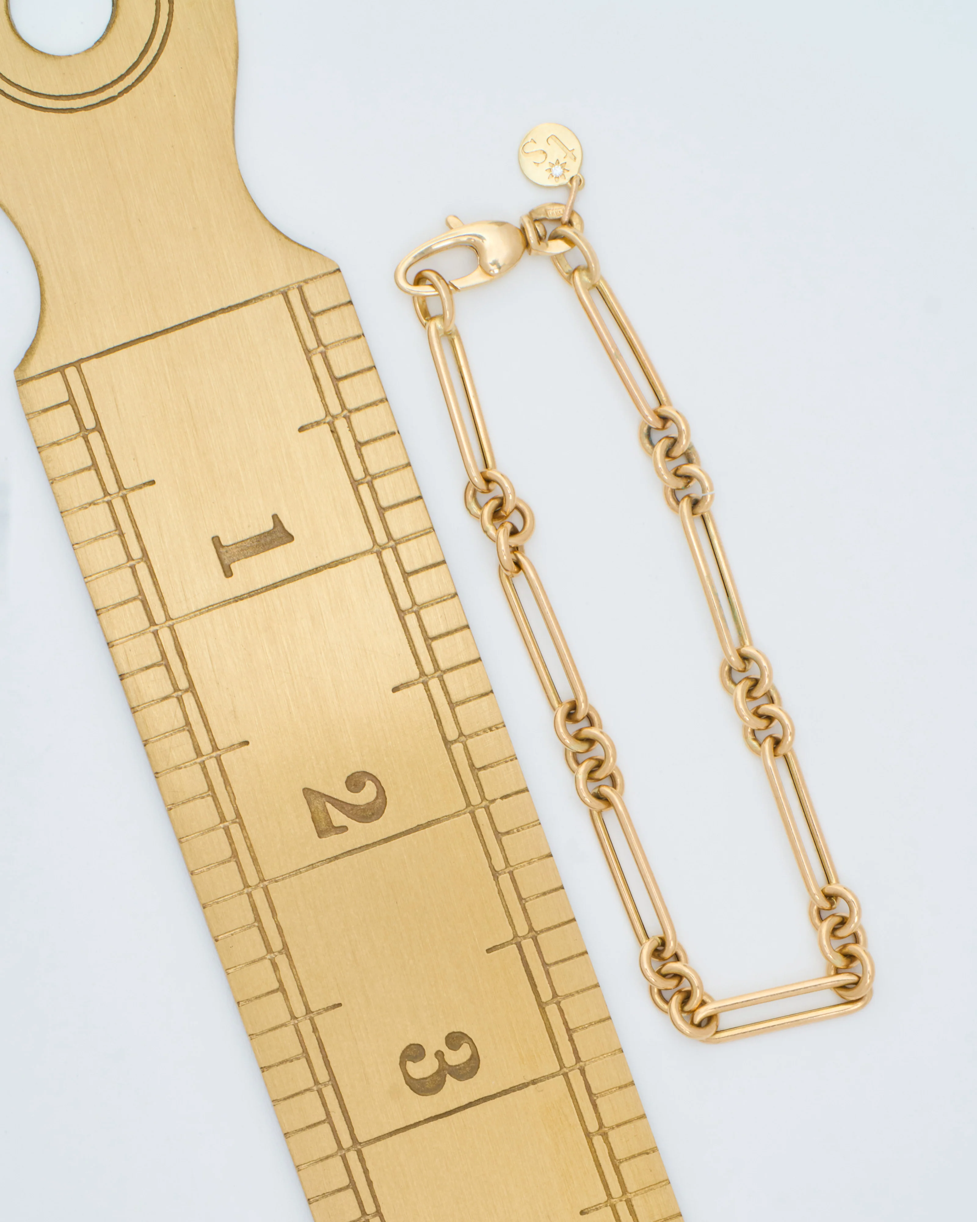 alternating paperclip chain bracelet - Image 5