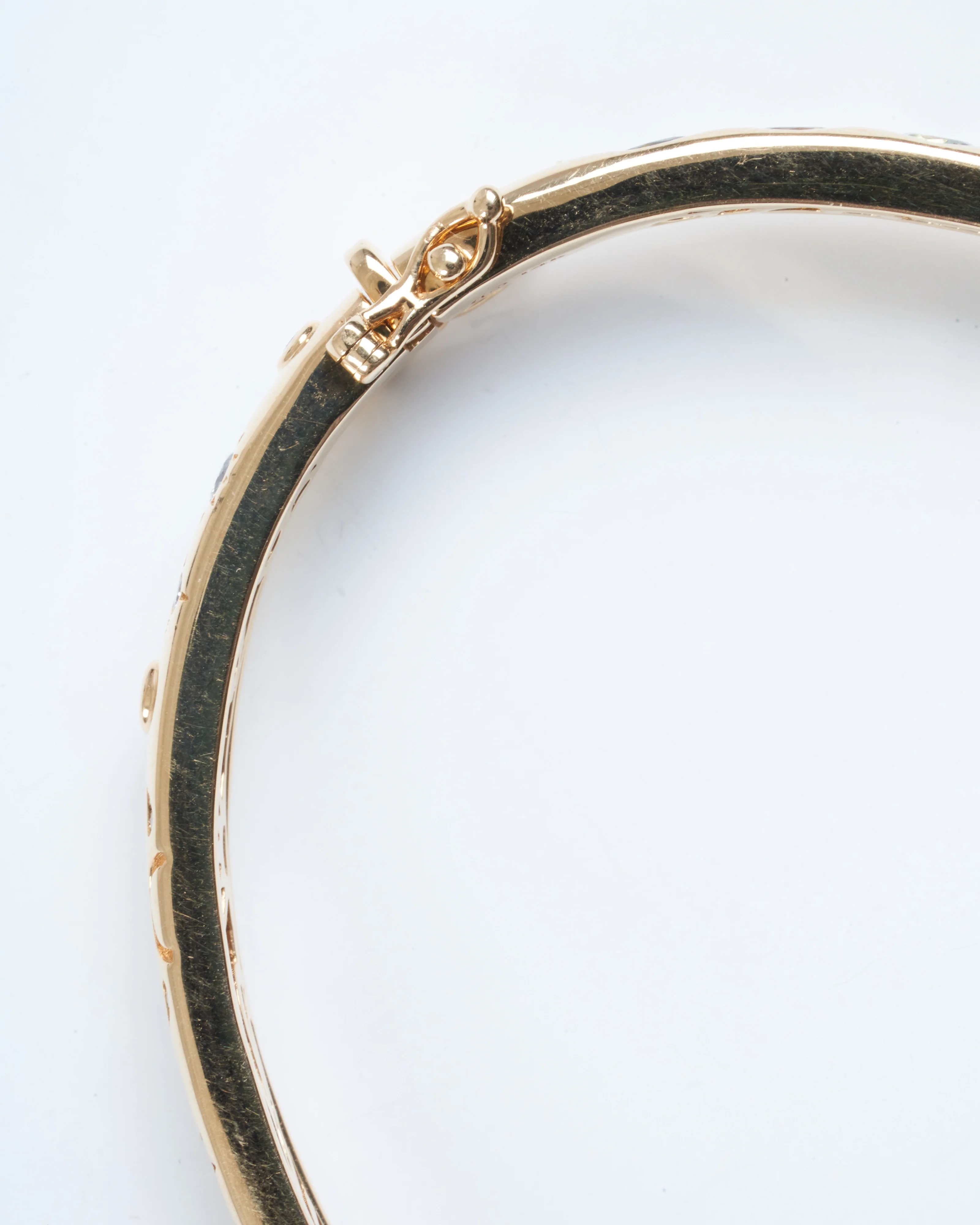 day and night engraved diamond bangle with mixed tourmaline - multi - Image 5