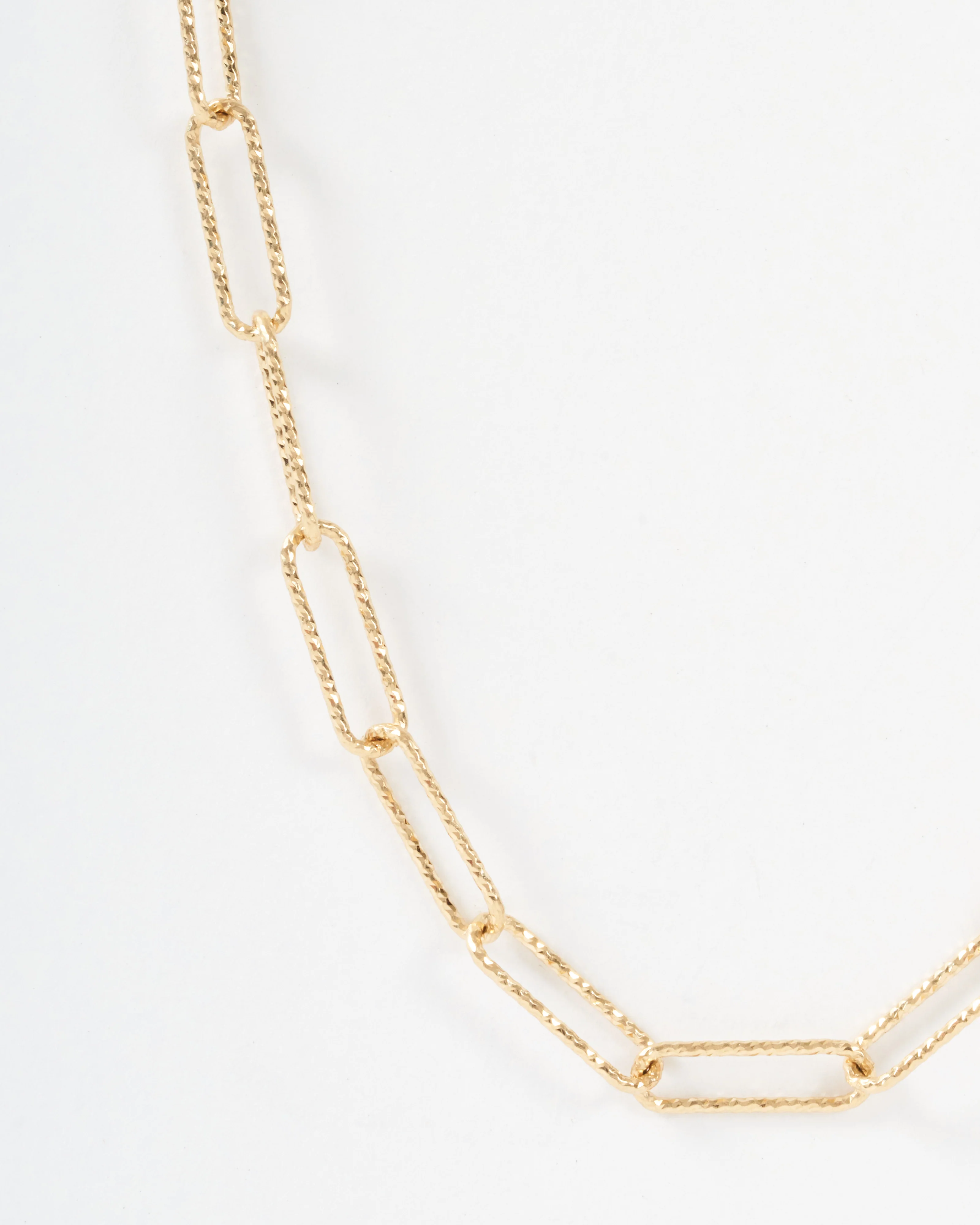diamond cut paperclip chain - Image 2