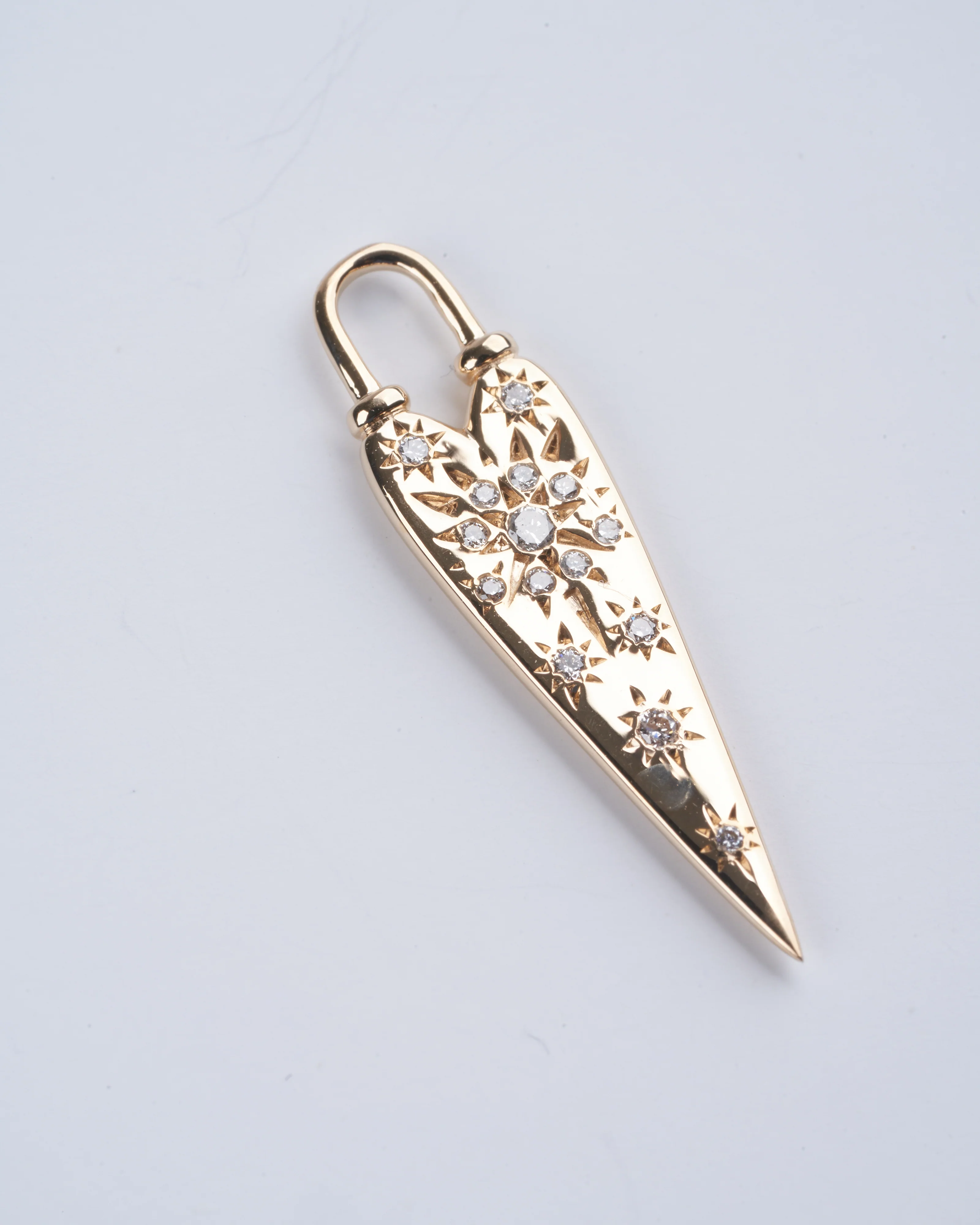 love explosion heart charms - gold/diamond - Image 2