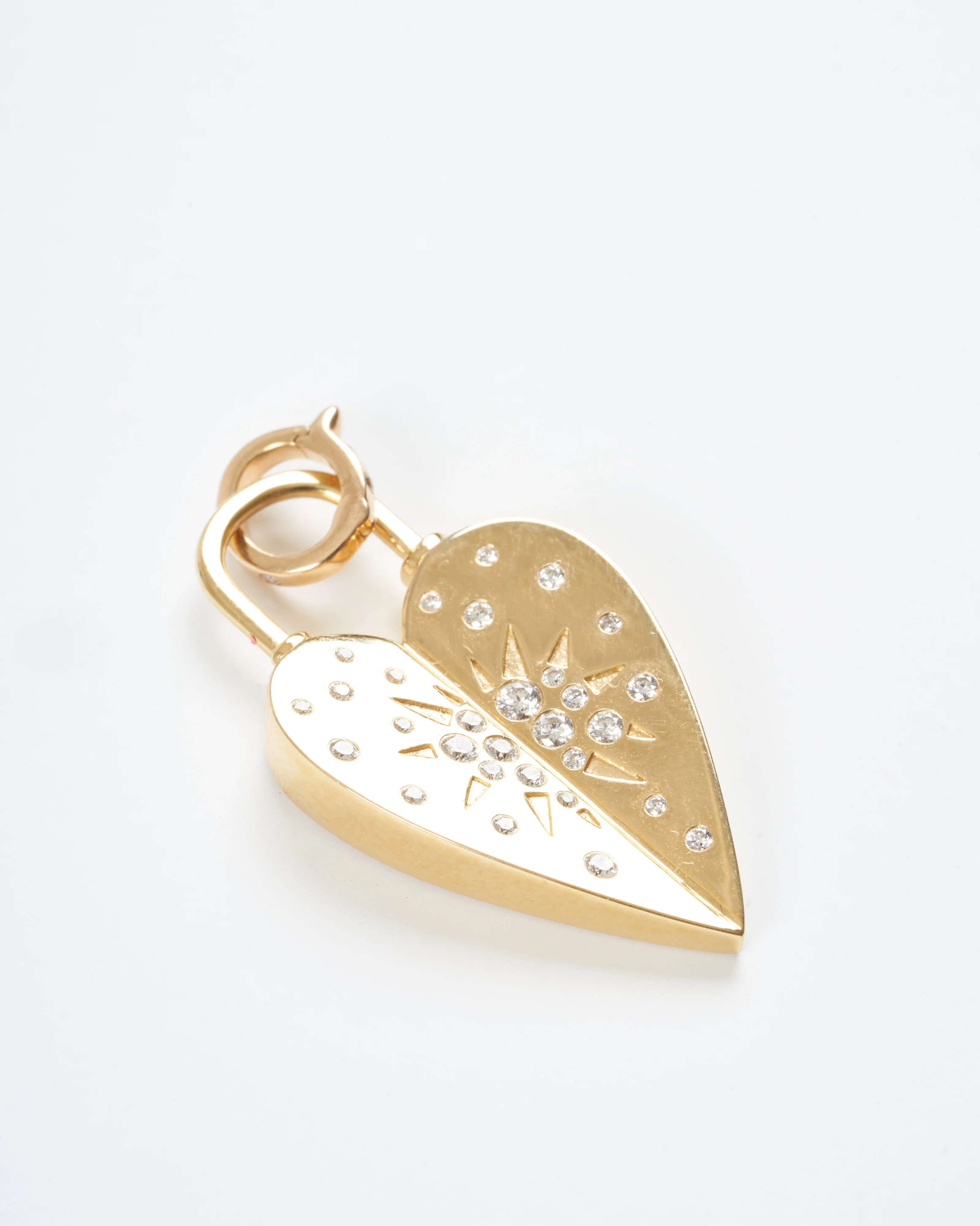 love explosion heart pendant - gold/diamonds - Image 2