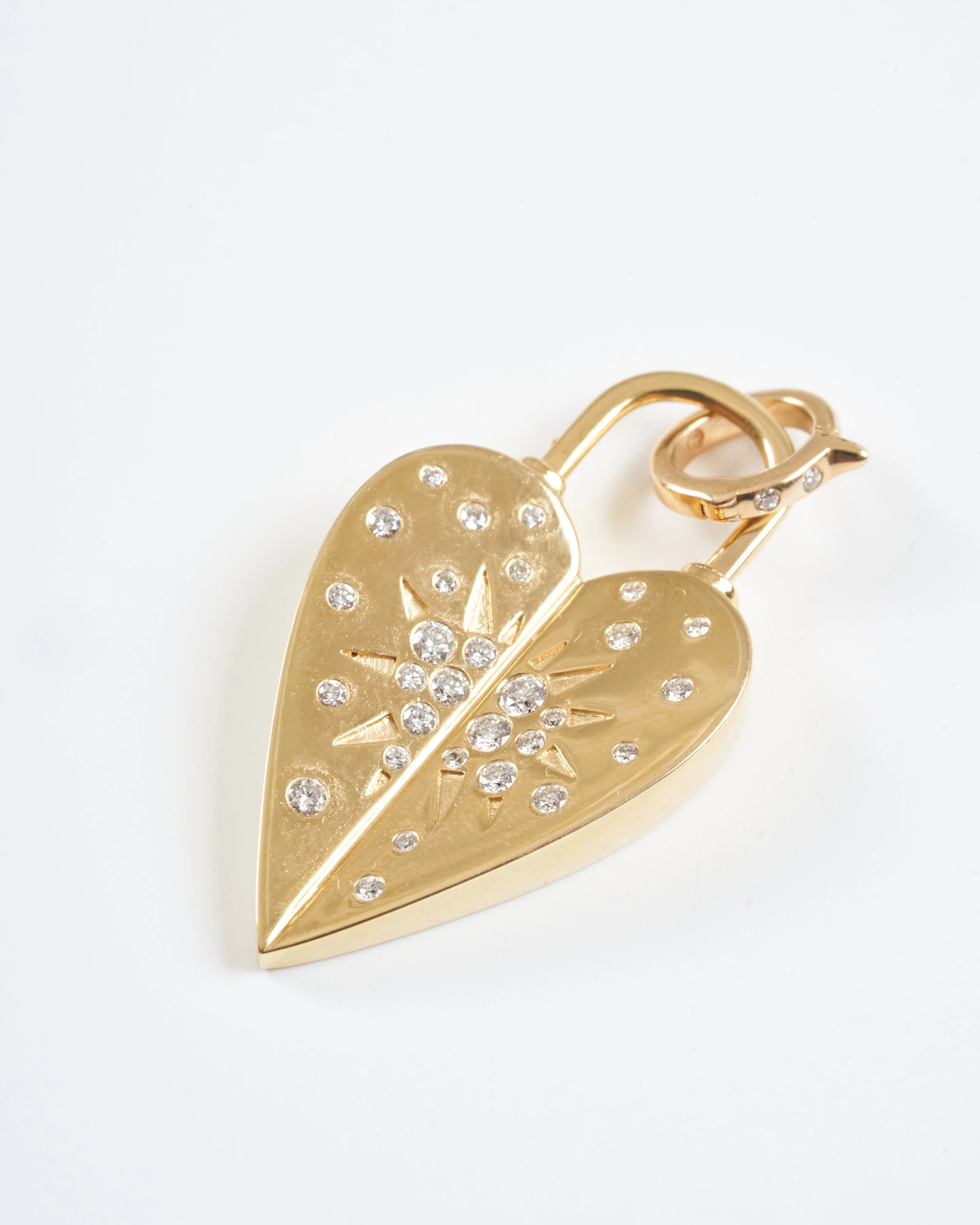 love explosion heart pendant - gold/diamonds - Image 3