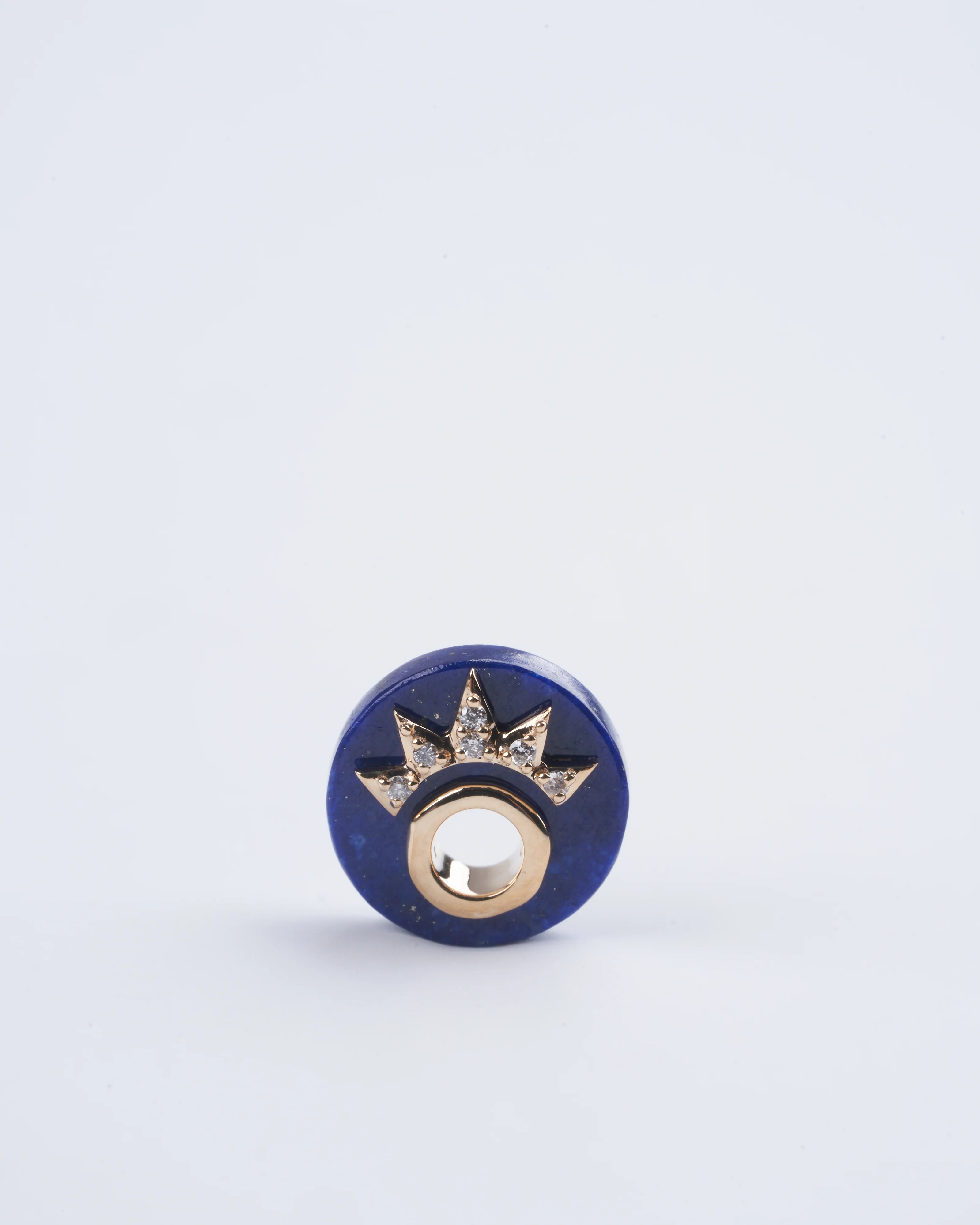 love explosion lapis disc charms - lapis/ gold - Image 2