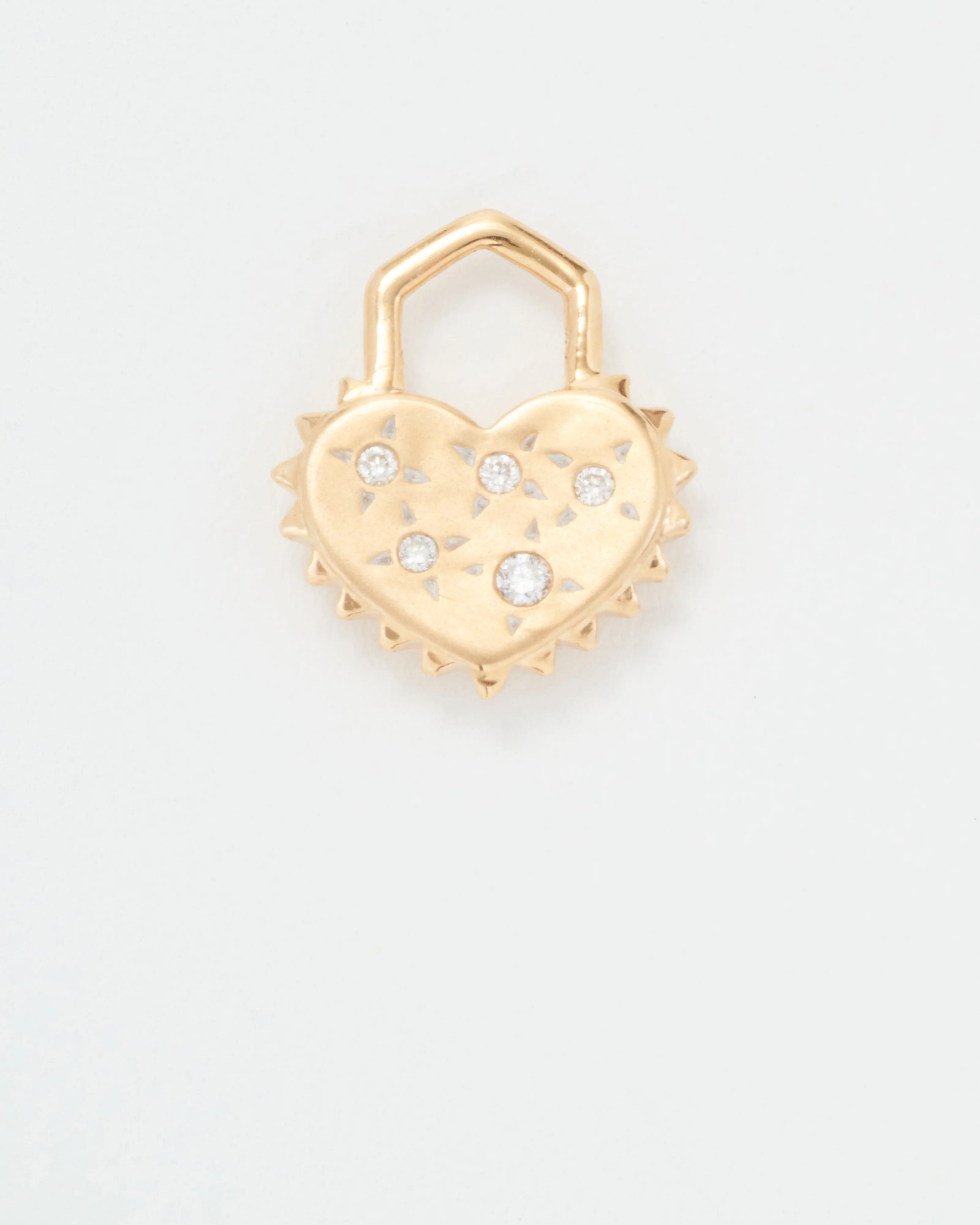 love explosion tiny spiky heart charm - Image 2