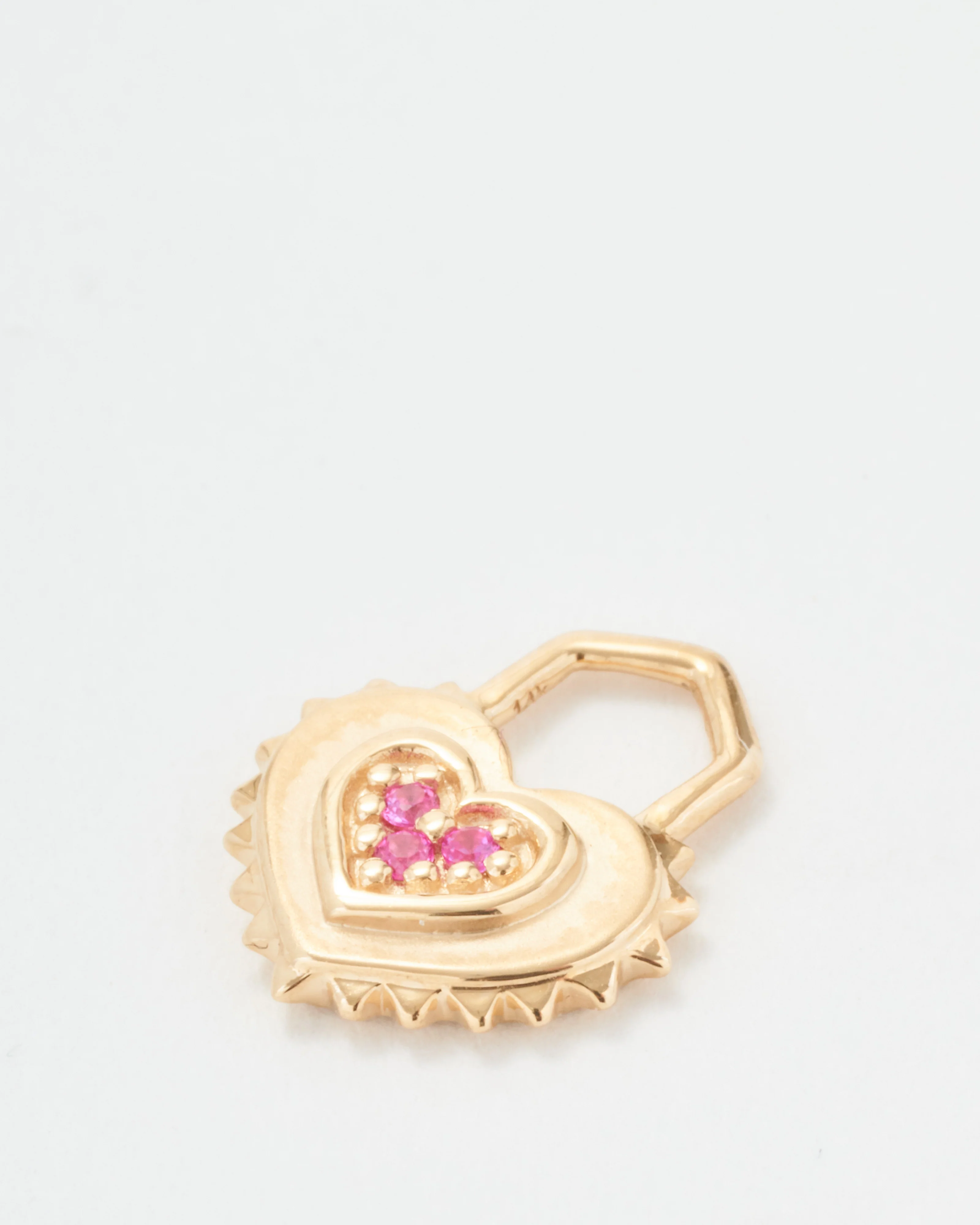 love explosion tiny spiky heart charm - Image 3