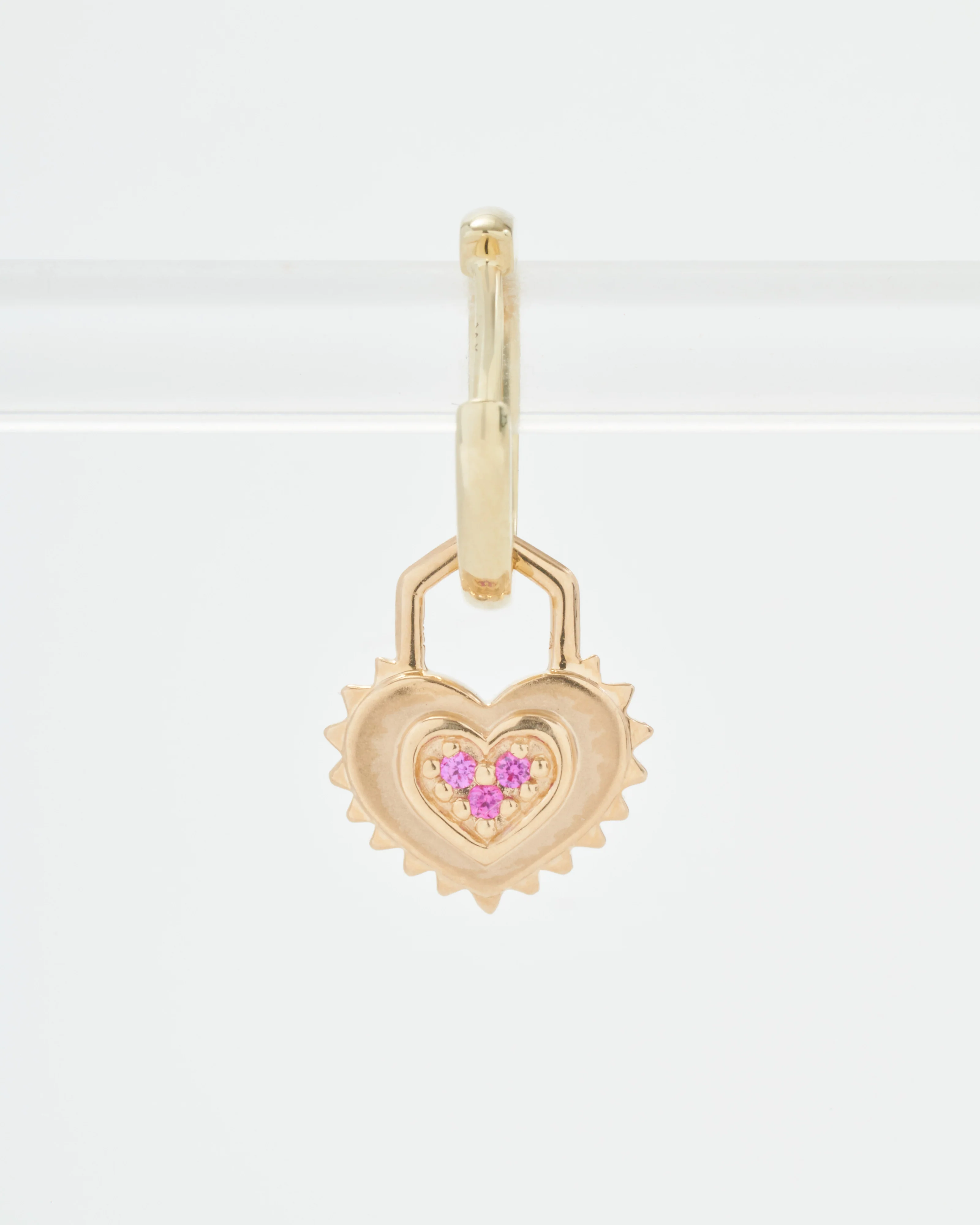love explosion tiny spiky heart charm - Image 5
