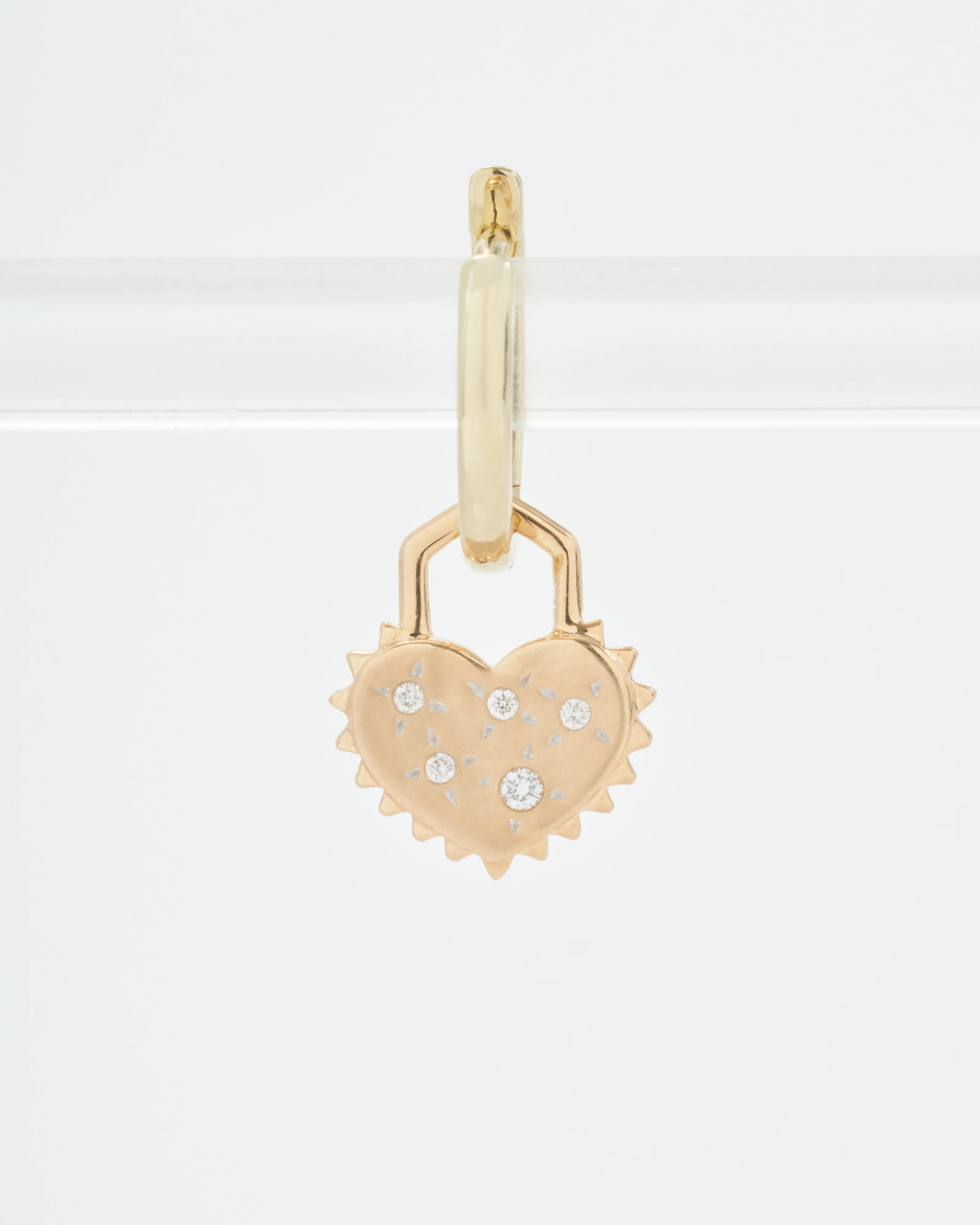 love explosion tiny spiky heart charm - Image 6