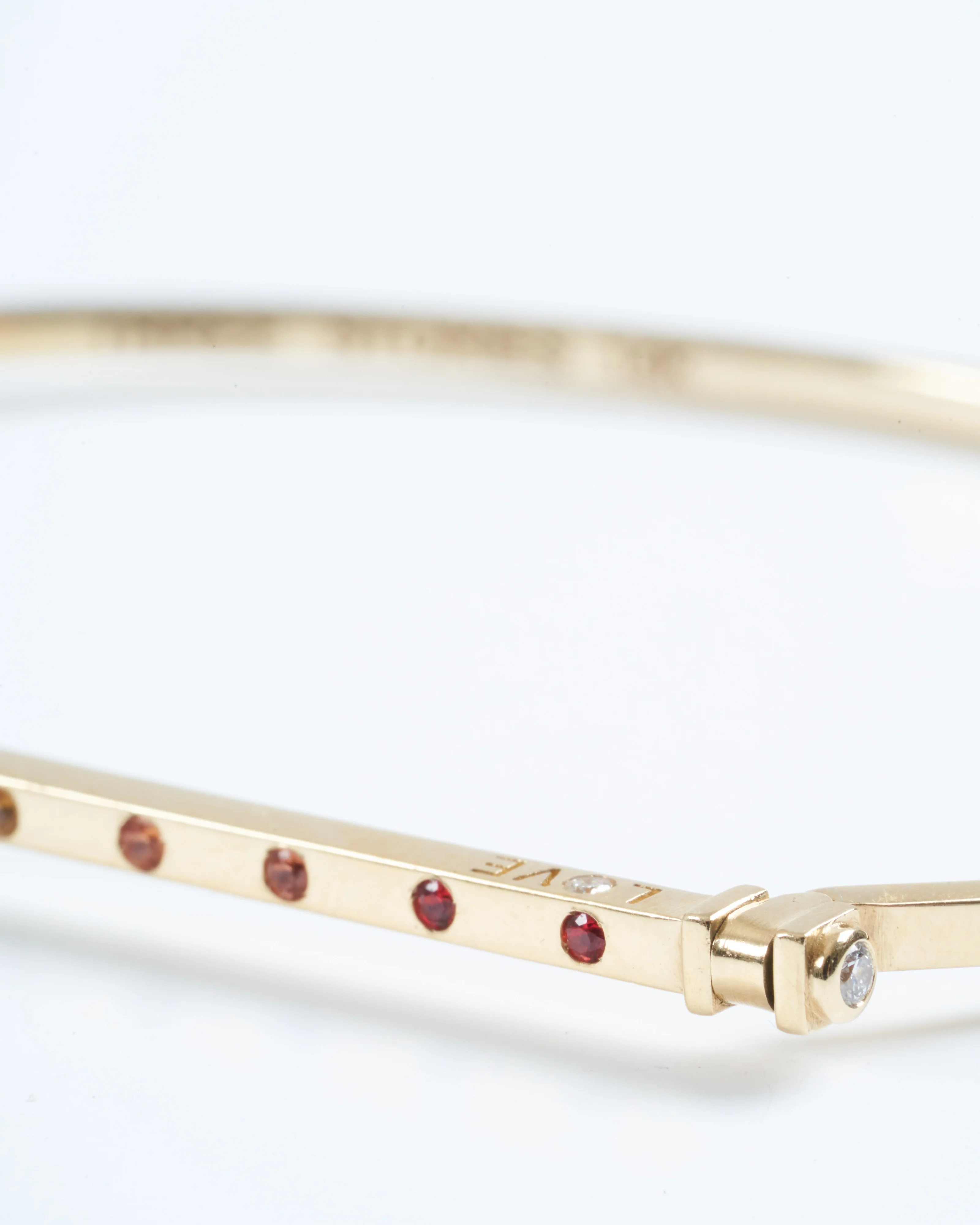 narrow love flip bangle - Image 2