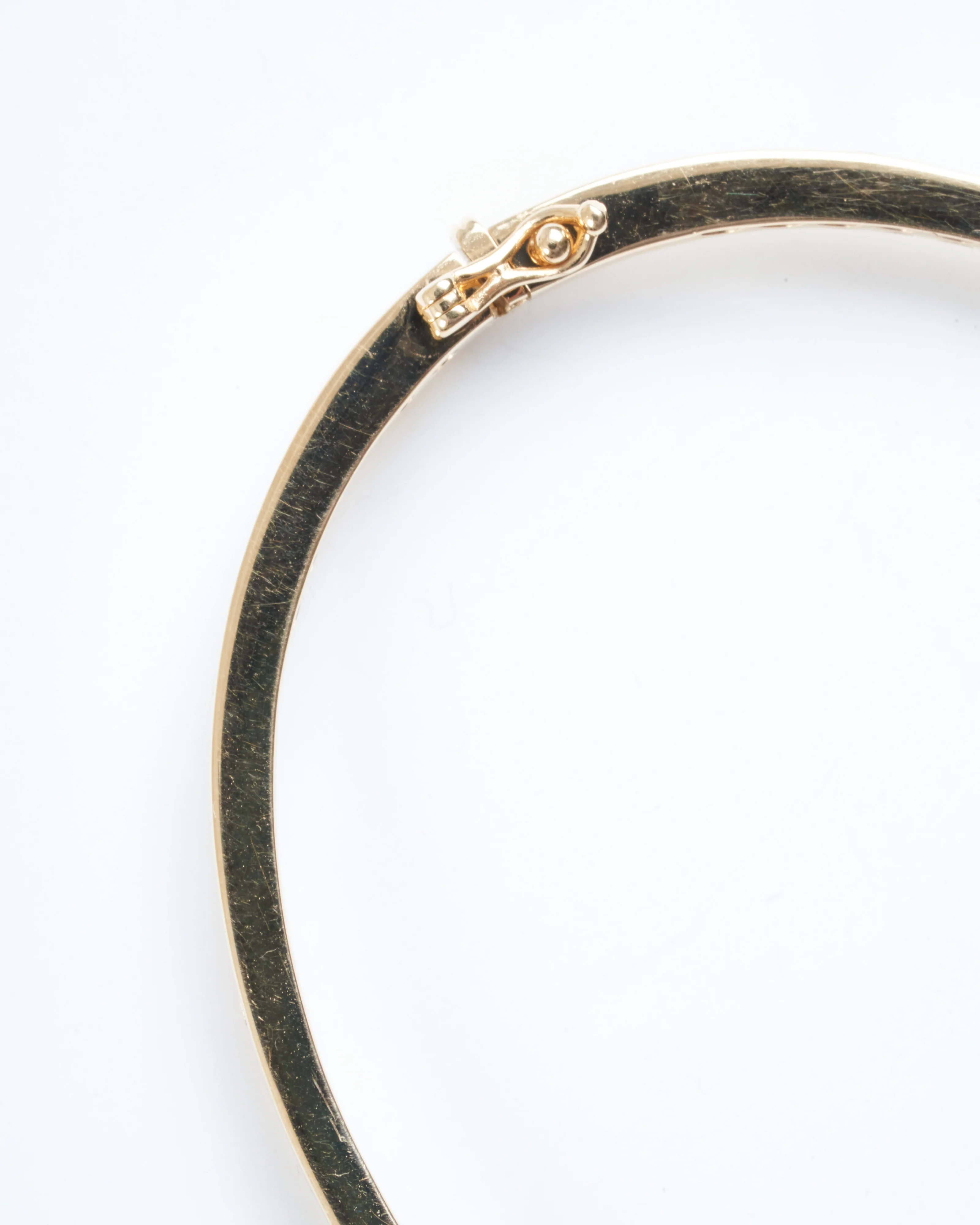narrow starburst diamond bangle - gold - Image 6