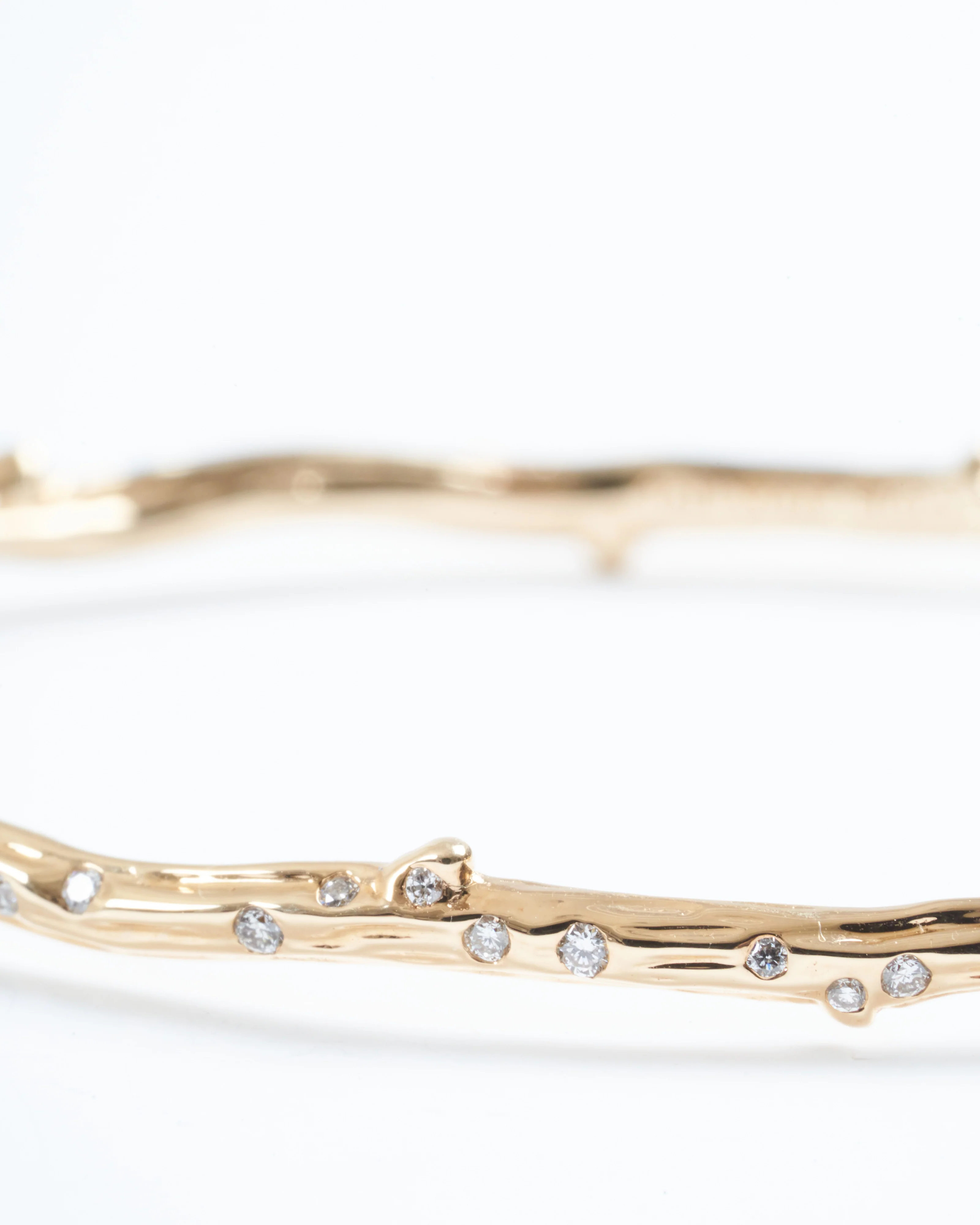 narrow tree of life branch bangle - gold - Image 3