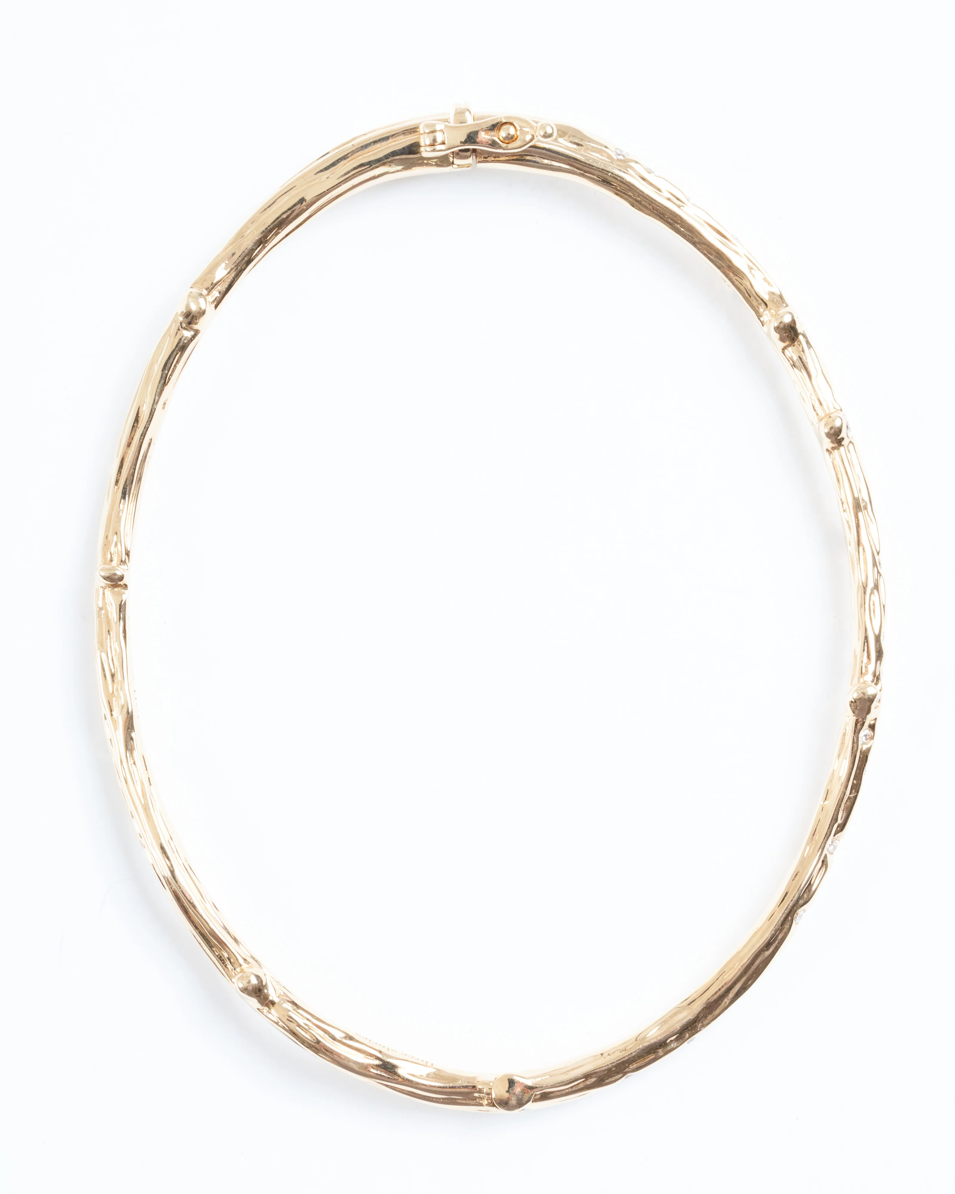 narrow tree of life branch bangle - gold - Image 4