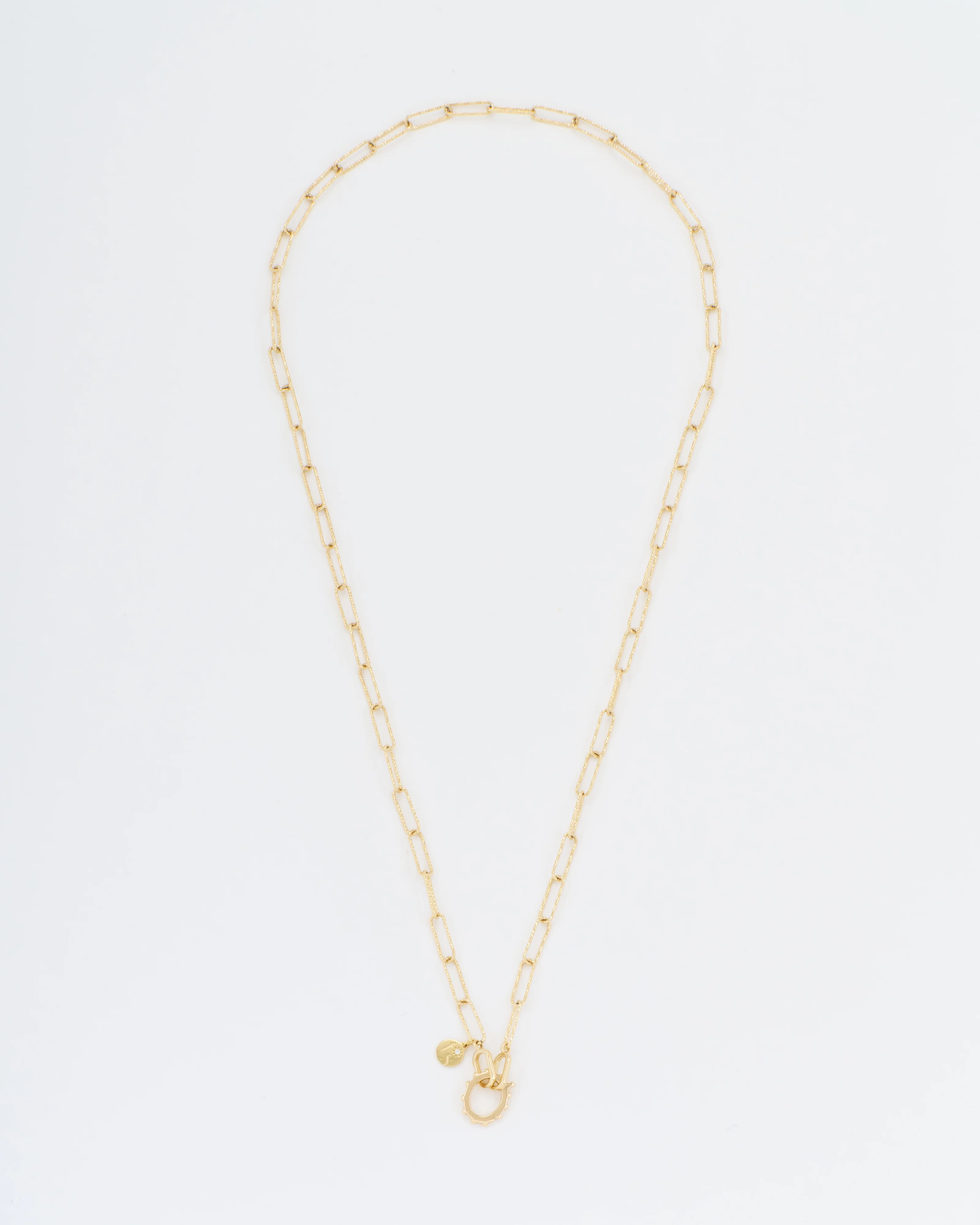 open diamond cut paperclip chain - Image 3