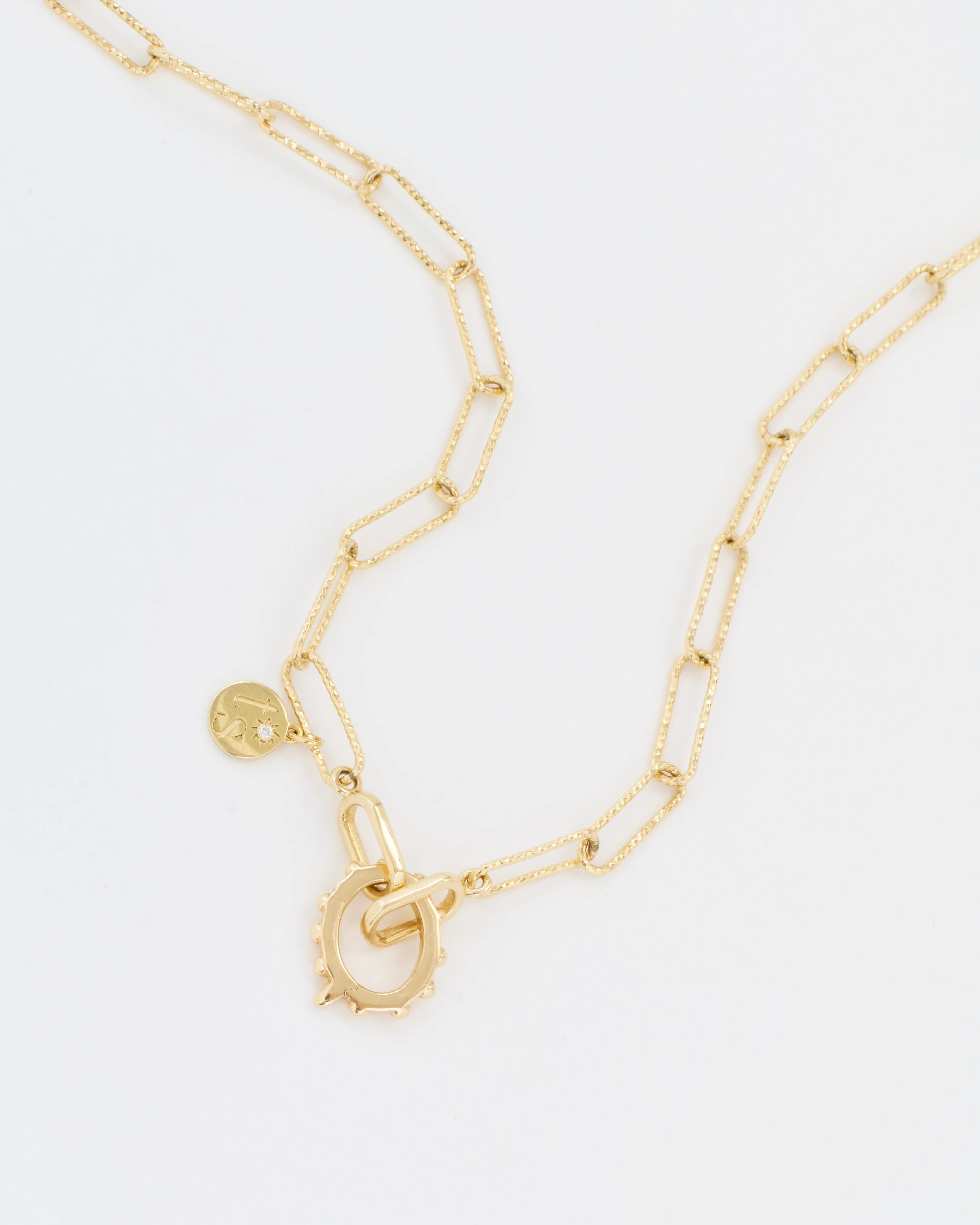 open diamond cut paperclip chain - Image 4