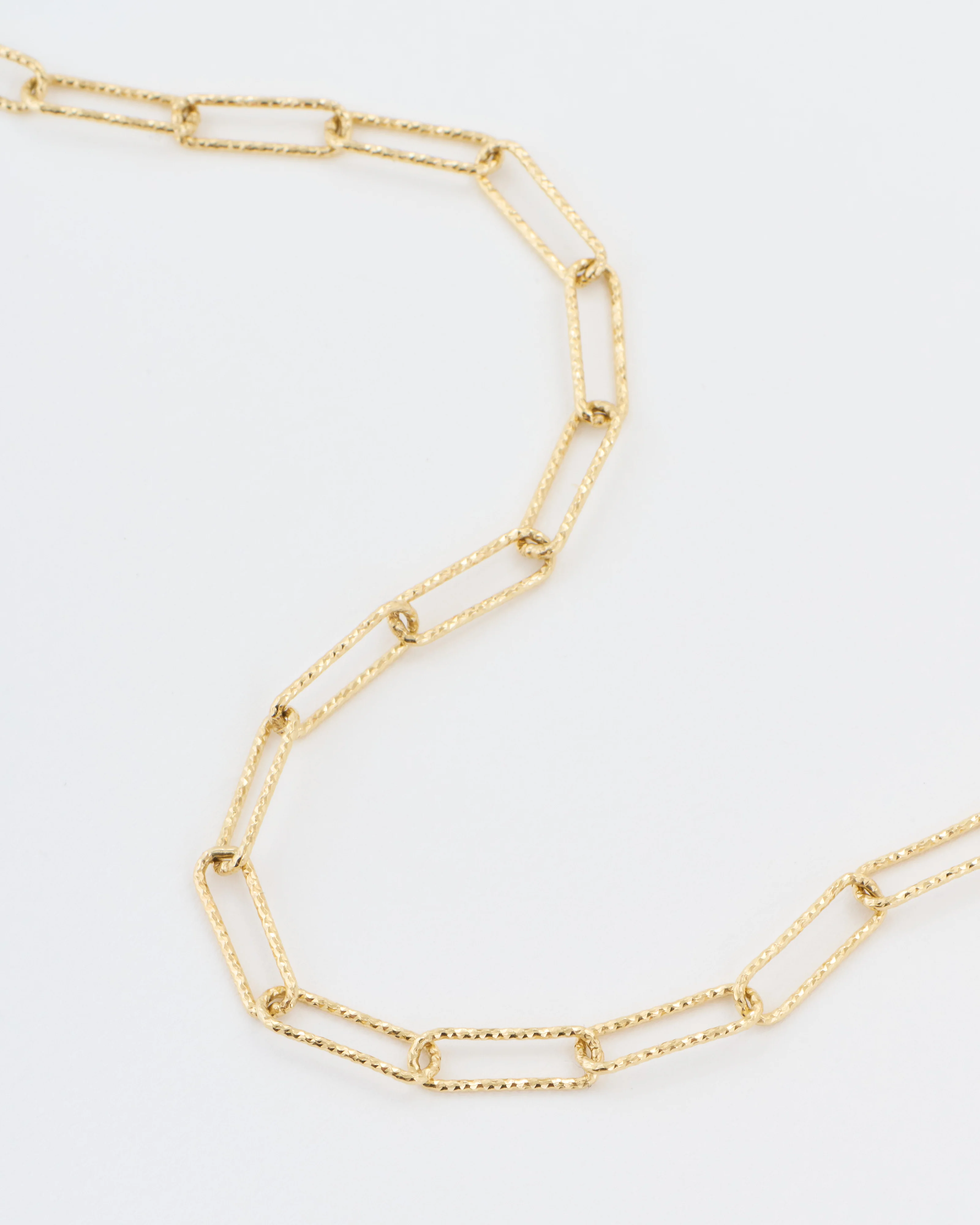 open diamond cut paperclip chain - Image 5