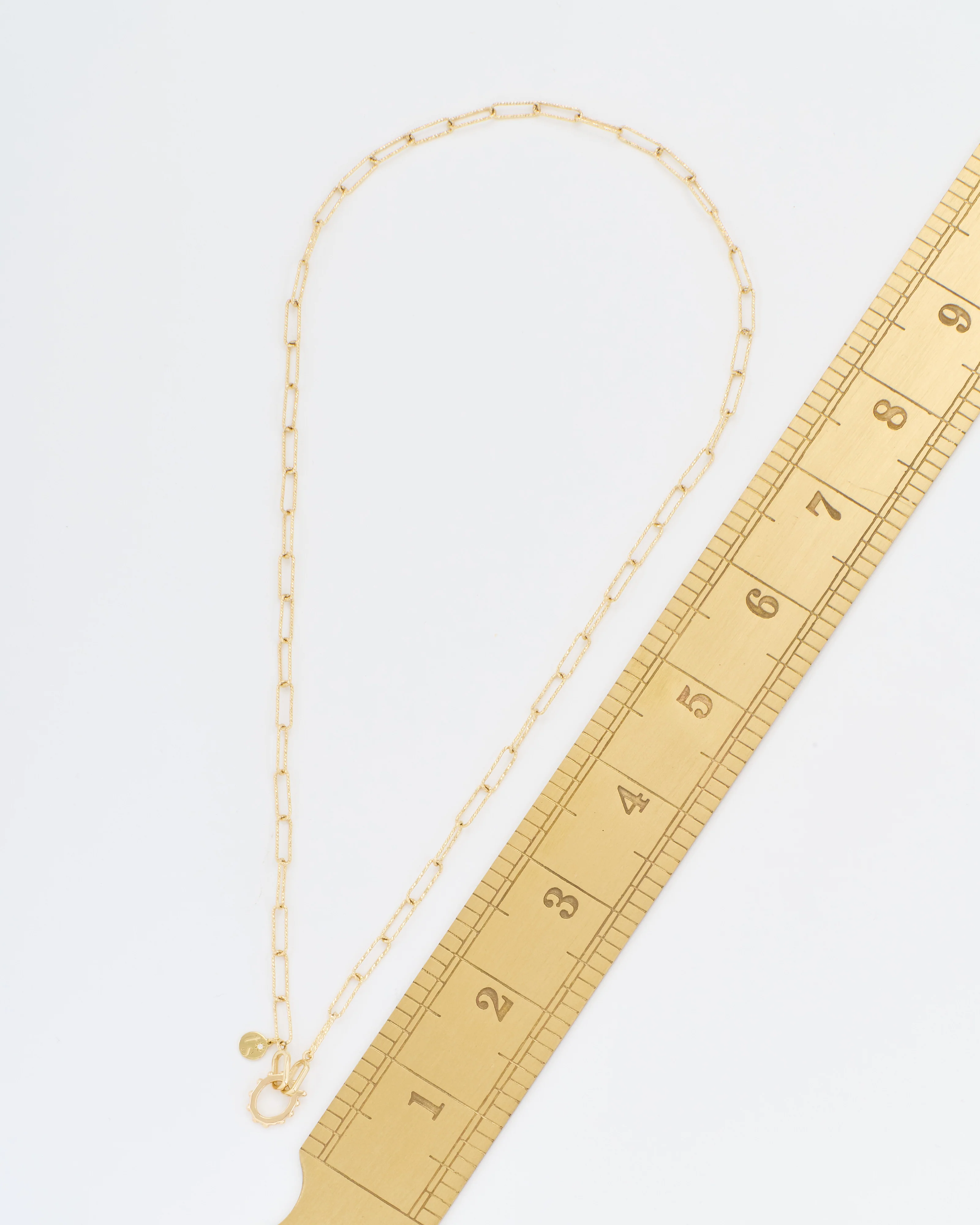 open diamond cut paperclip chain - Image 6