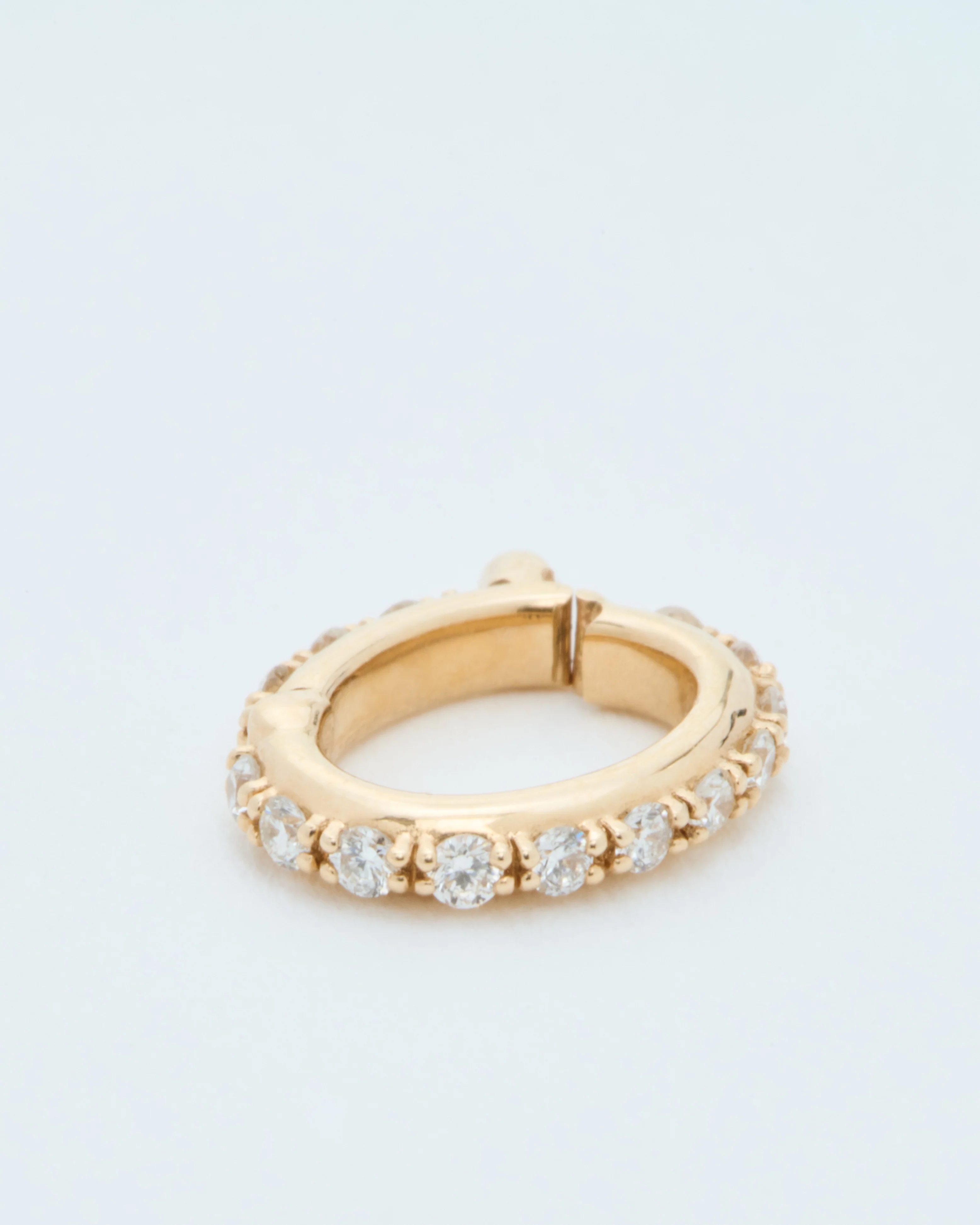 oval diamond openable bale