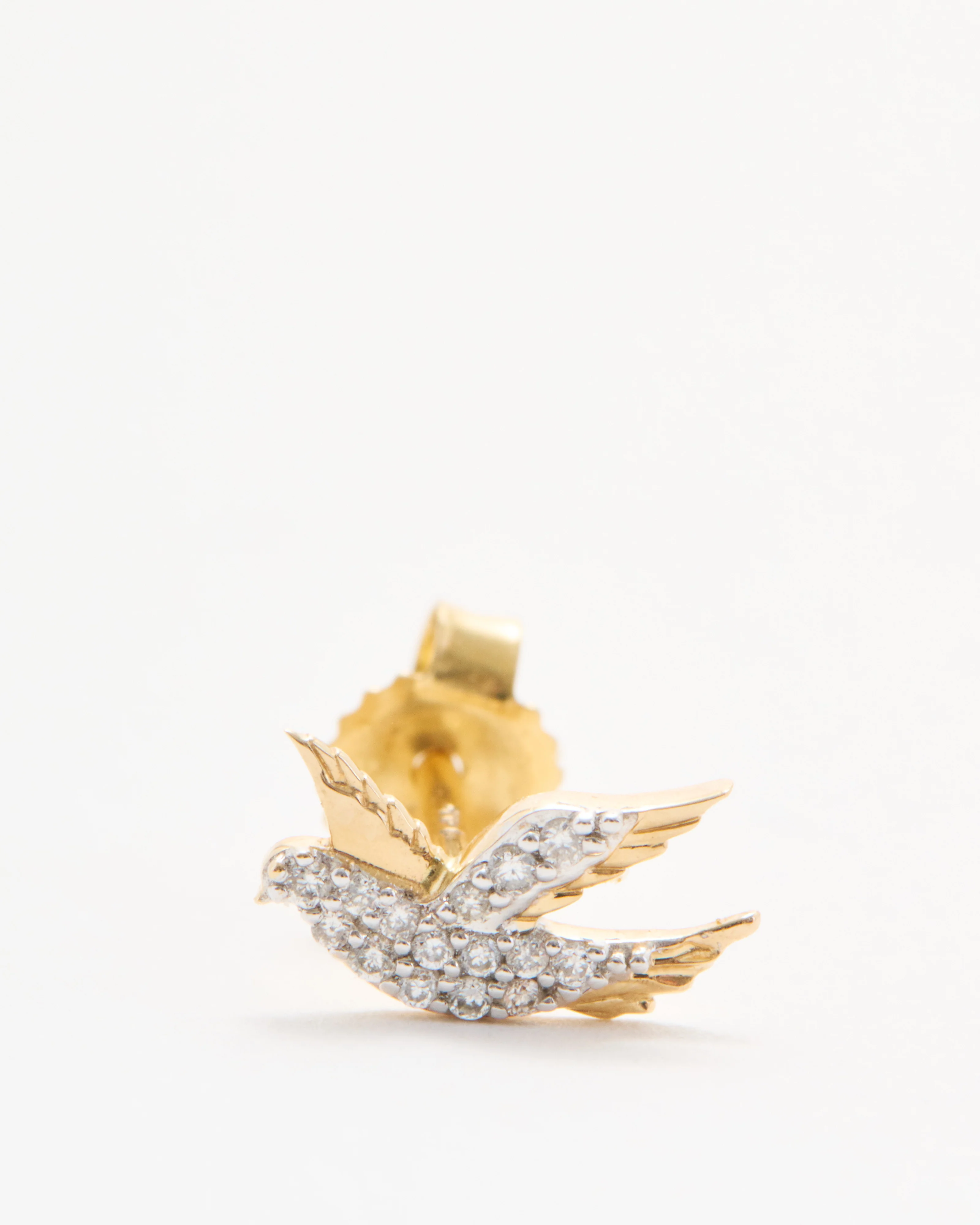 pave songbird stud earring - Image 4