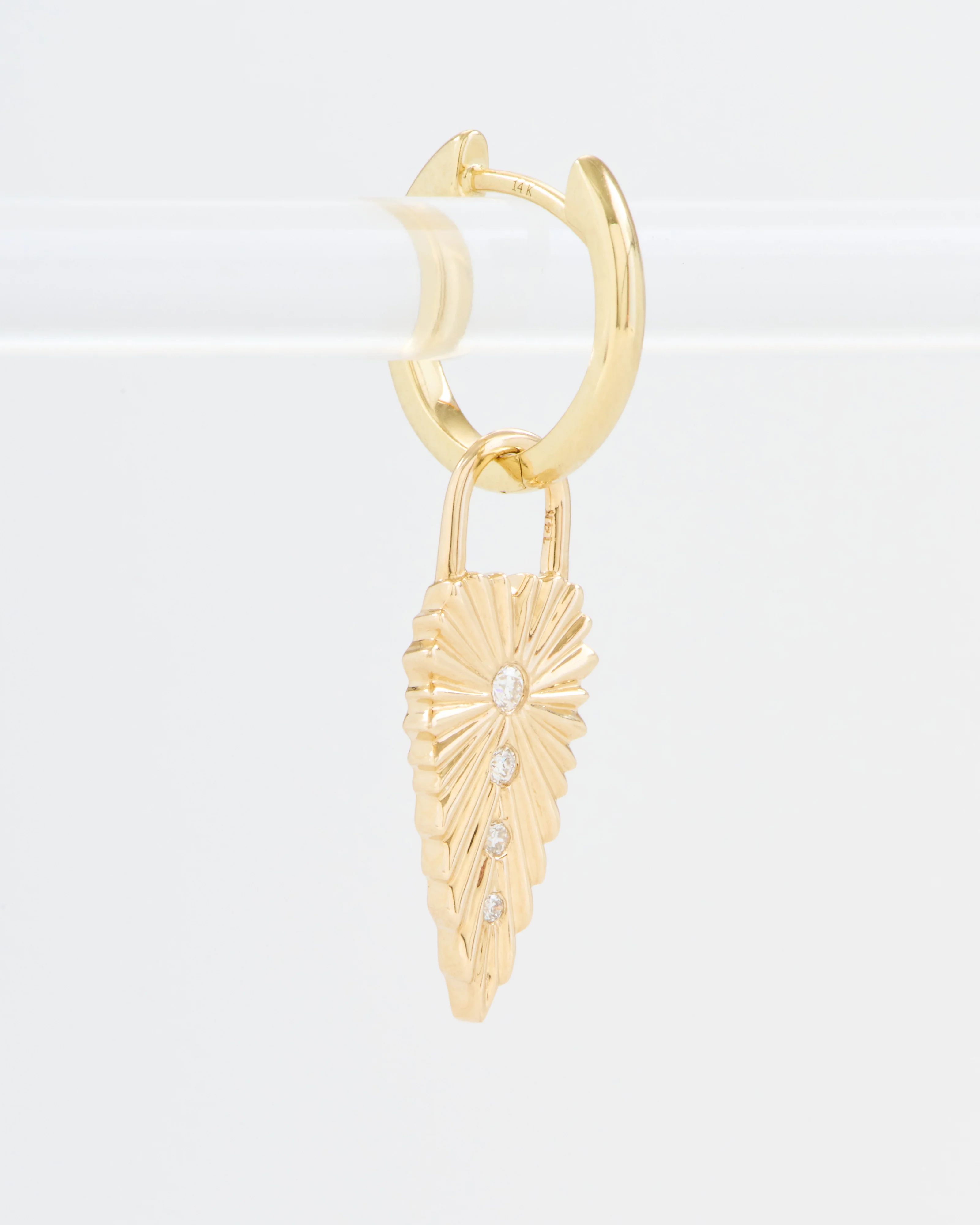 ruffled heart charm - Image 4