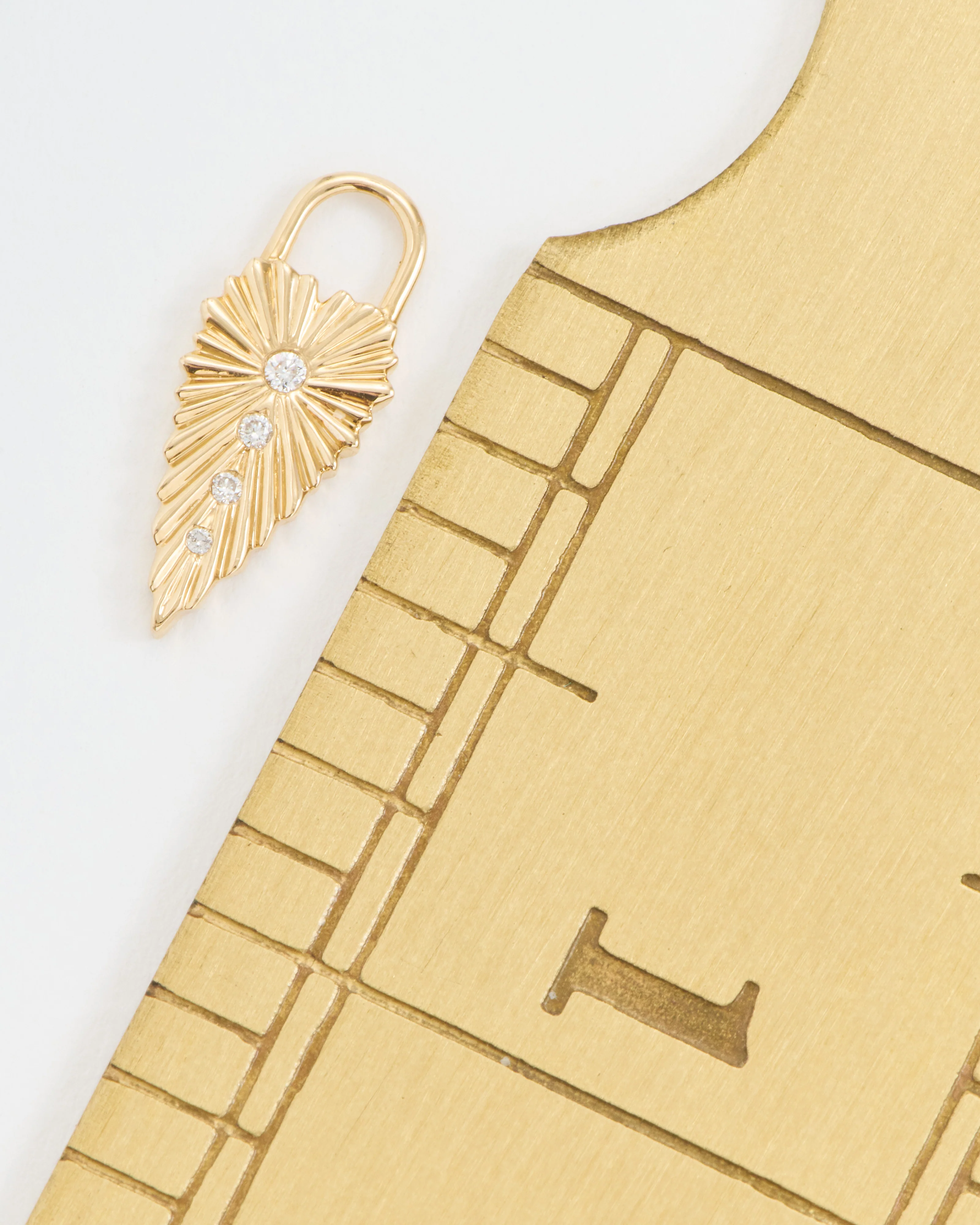 ruffled heart charm - Image 6