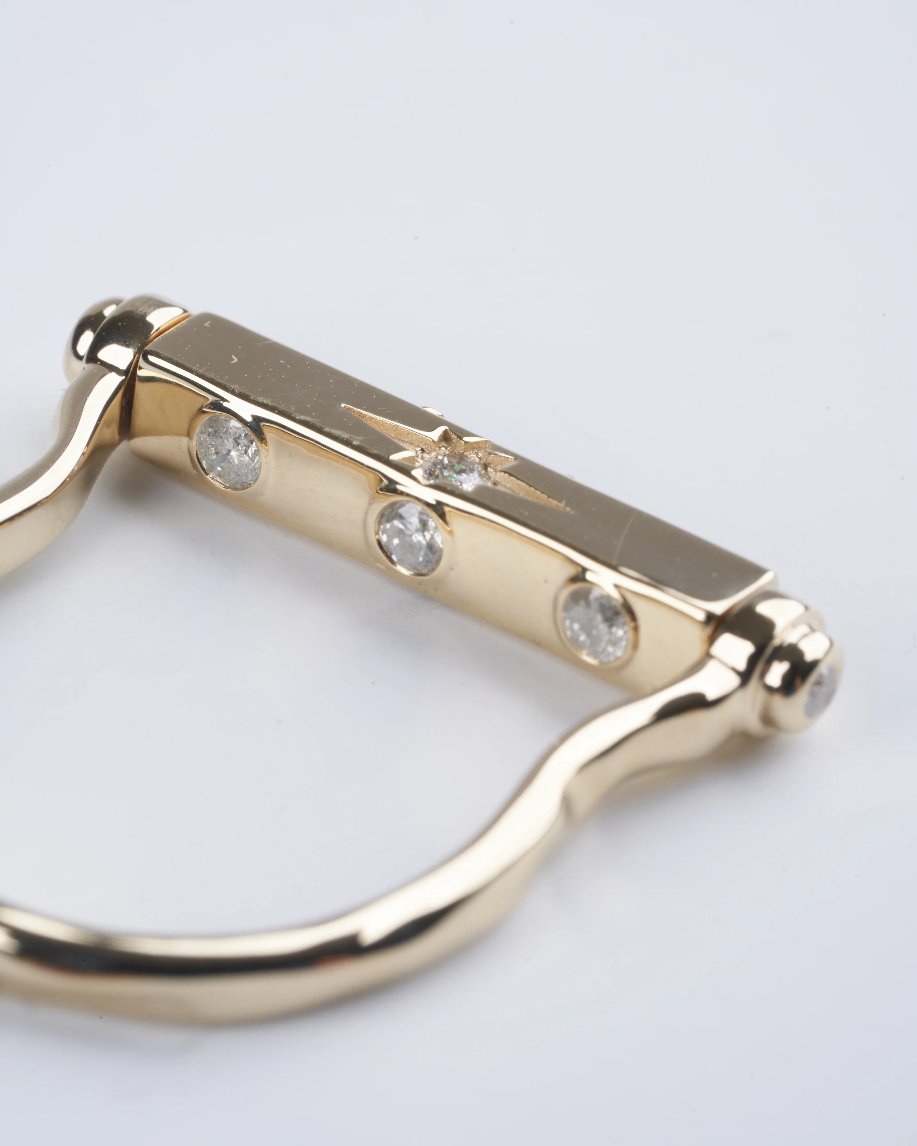 shine bright diamond and emerald flip ring - emerald/ gold - Image 3
