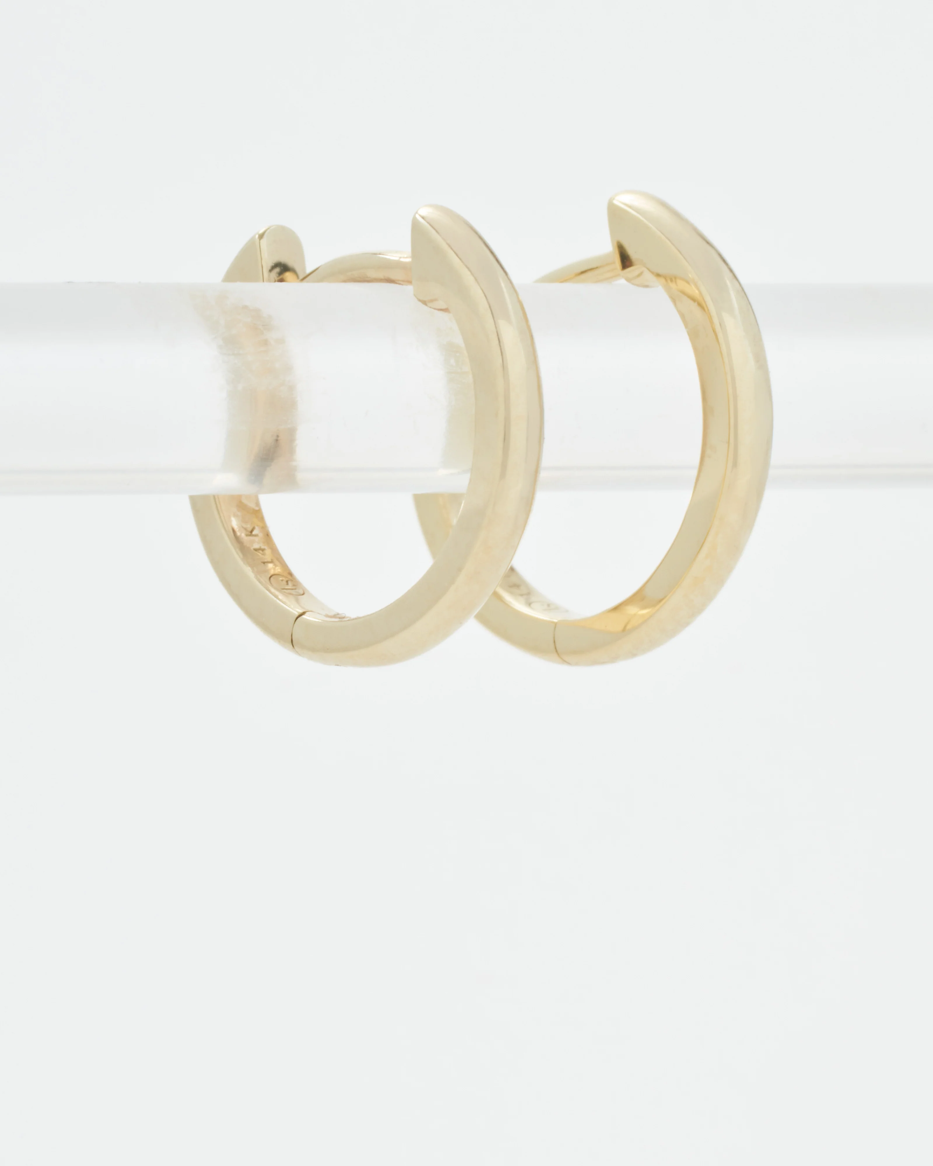 shiny gold hoops - Image 2