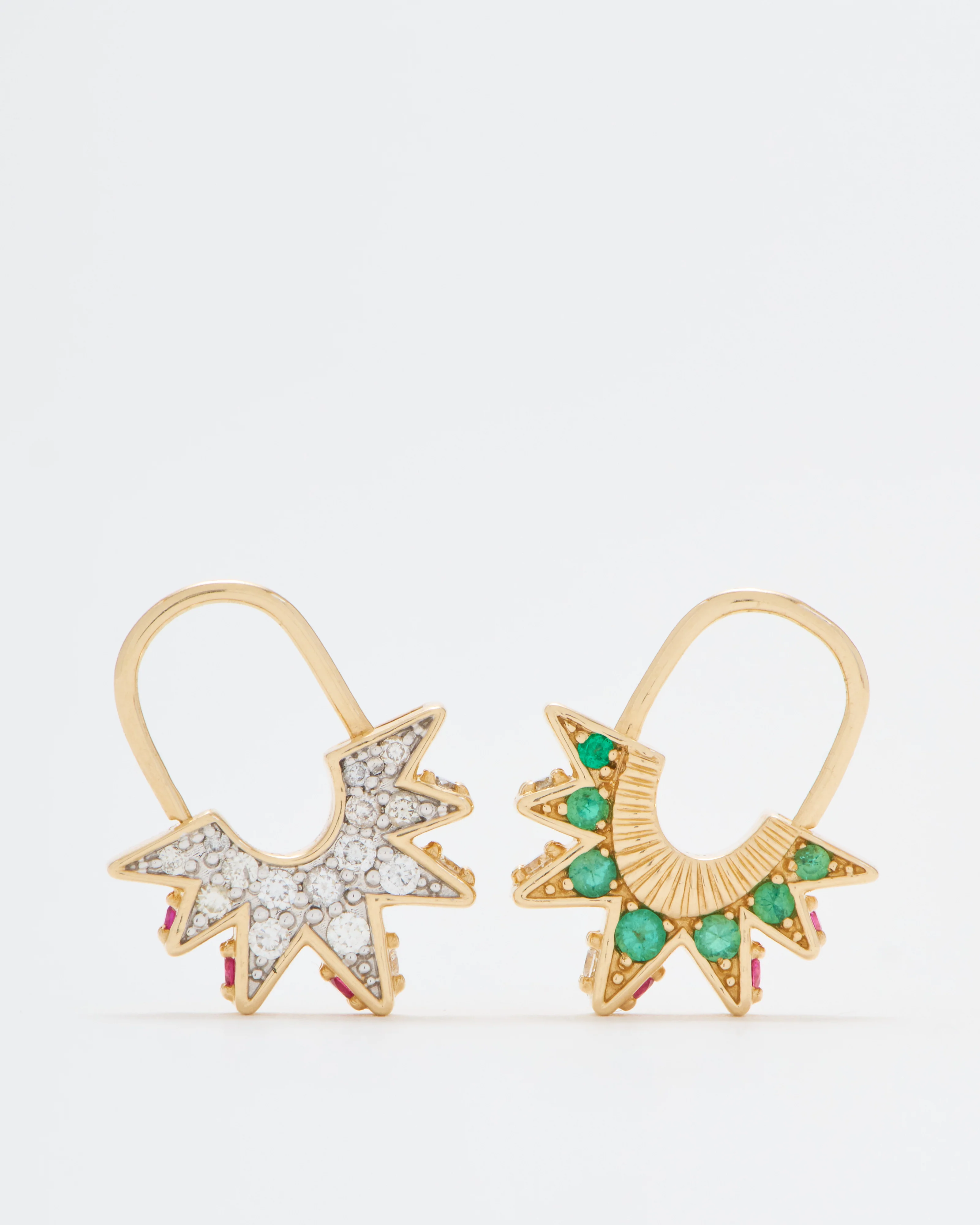 unlock love explosion hoop earrings - Image 2