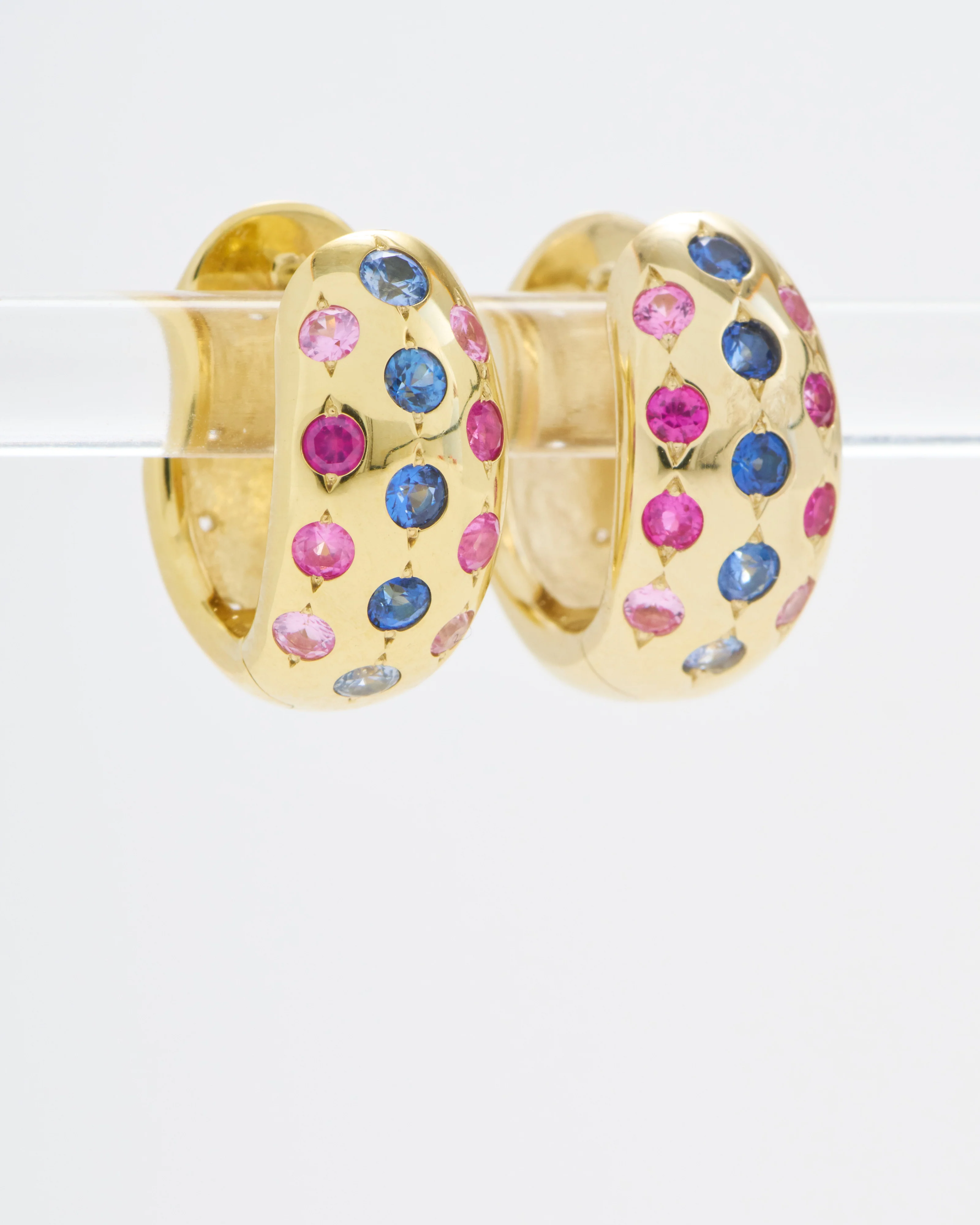 starry night double sided chubby hoops - Image 2