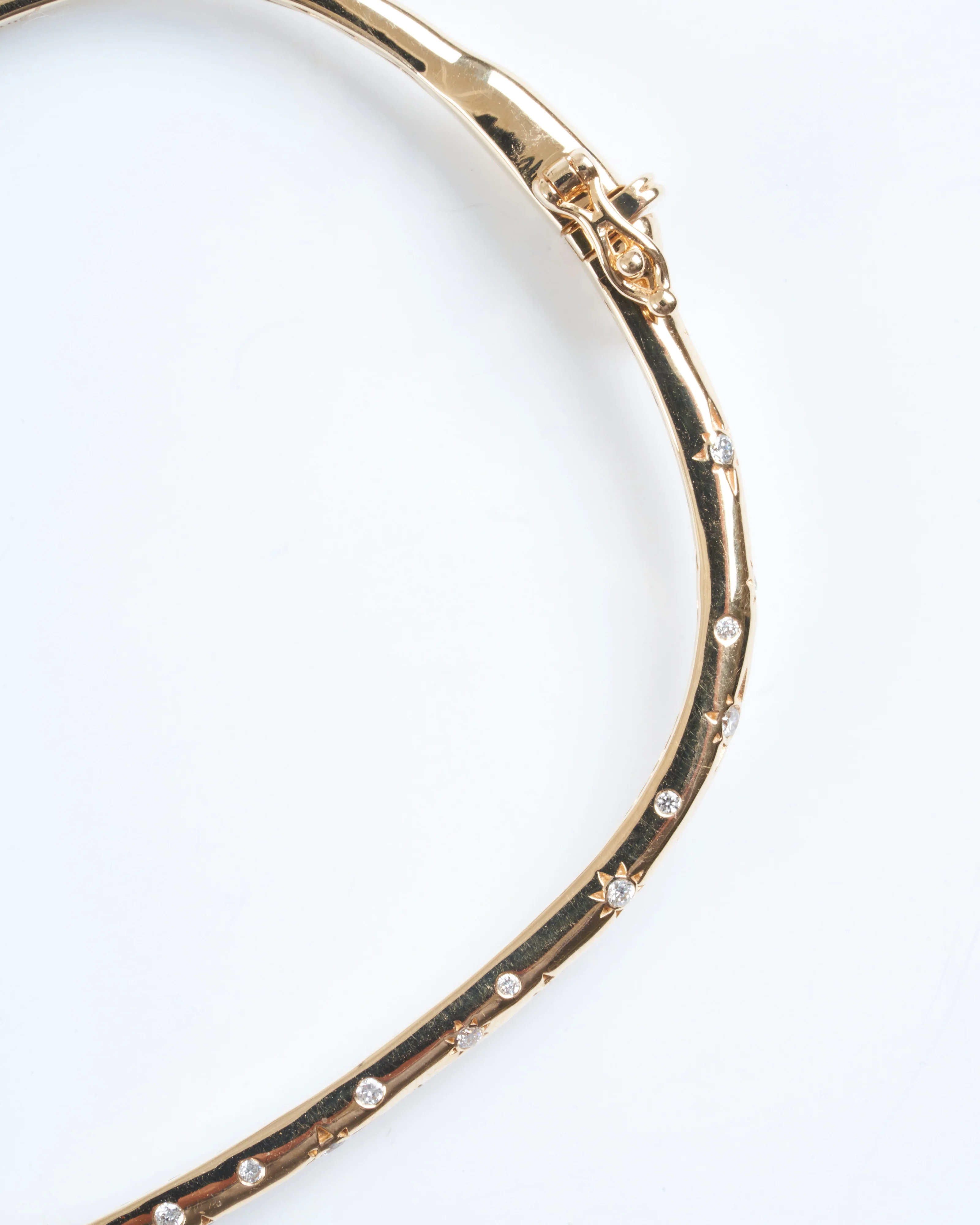 starry night rectangular bangle - gold - Image 3
