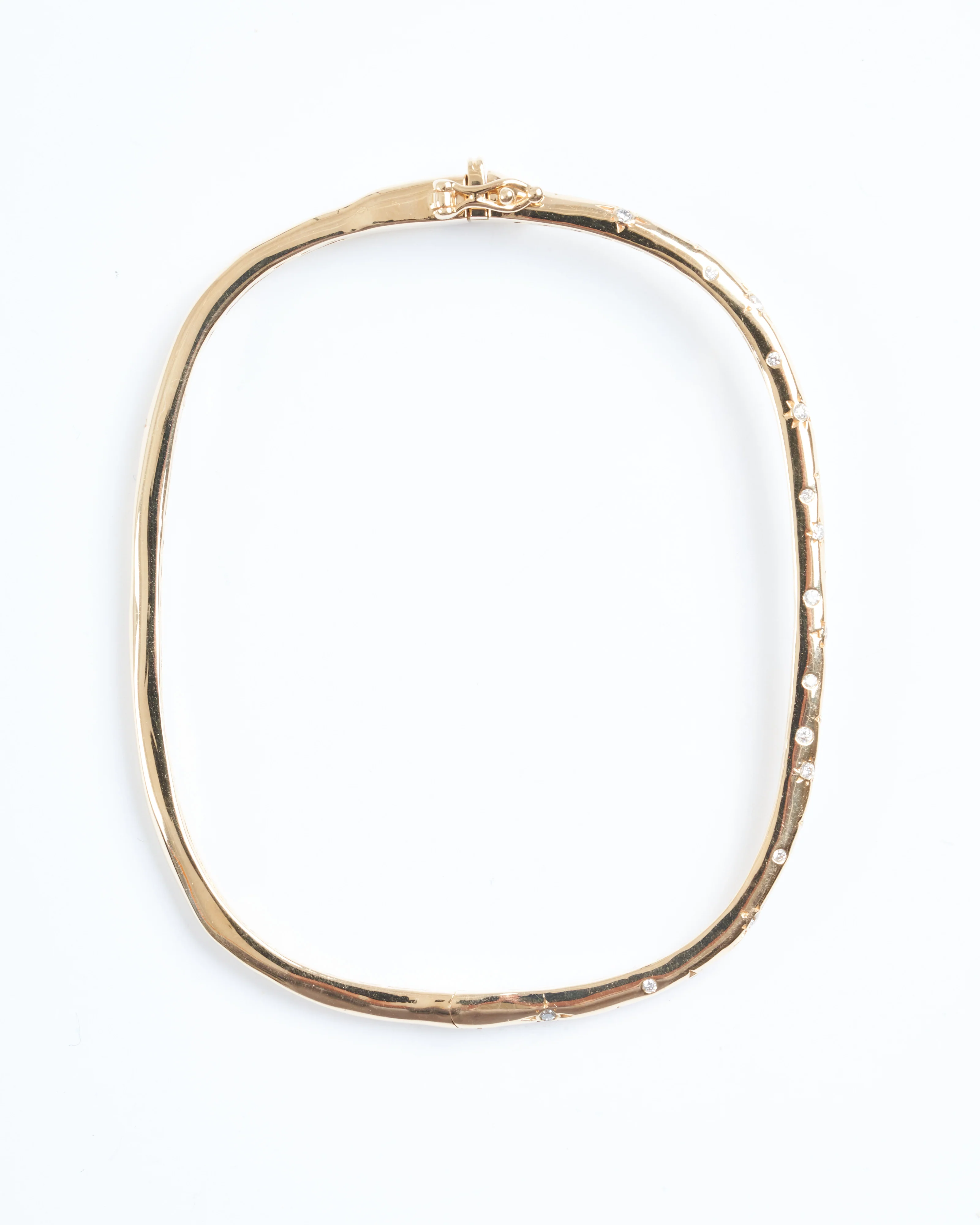 starry night rectangular bangle - gold - Image 5