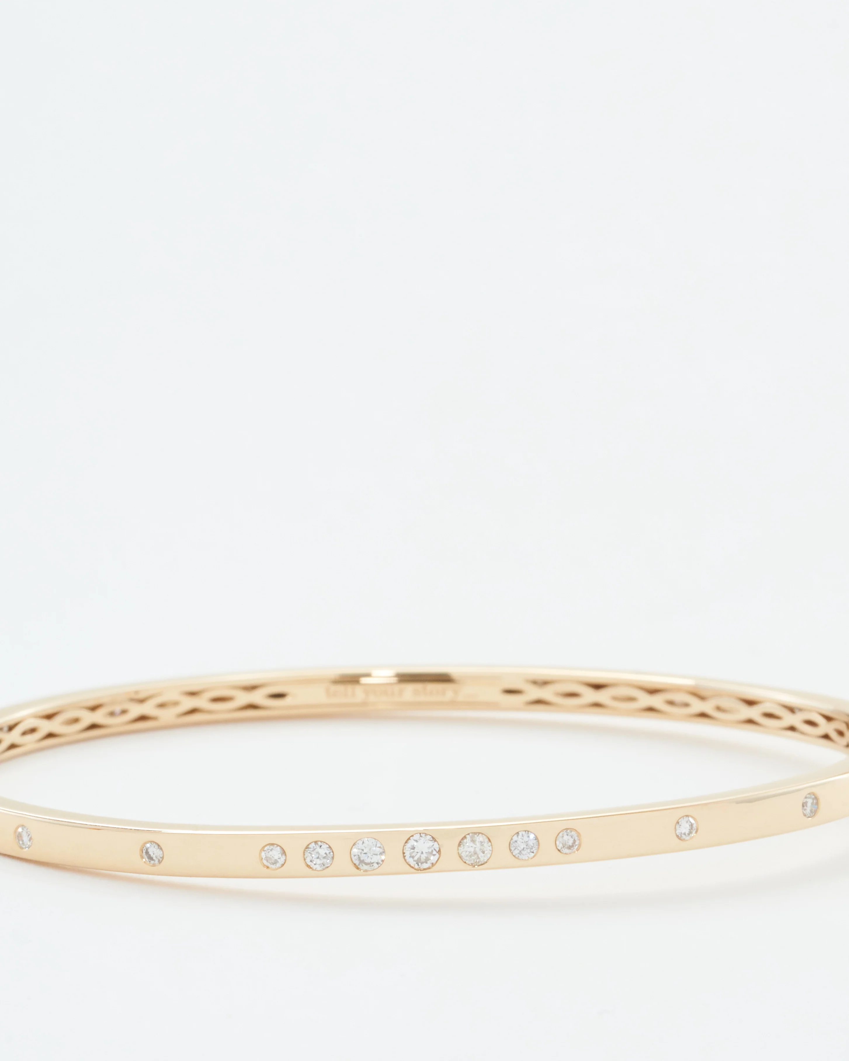 timeless graduated diamond bangle - Image 2
