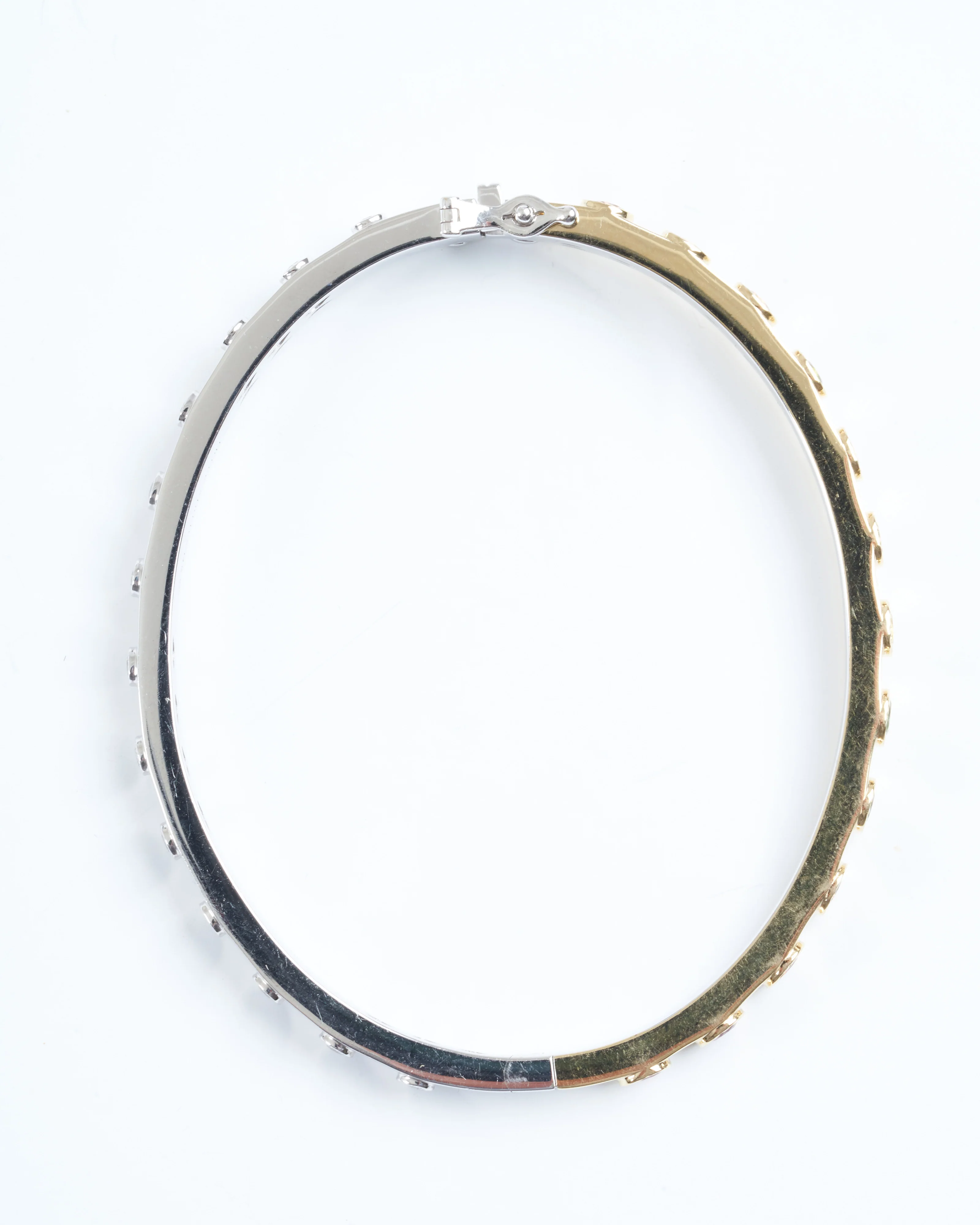 two-toned flip colored tourmaline bangle - multi - Image 6