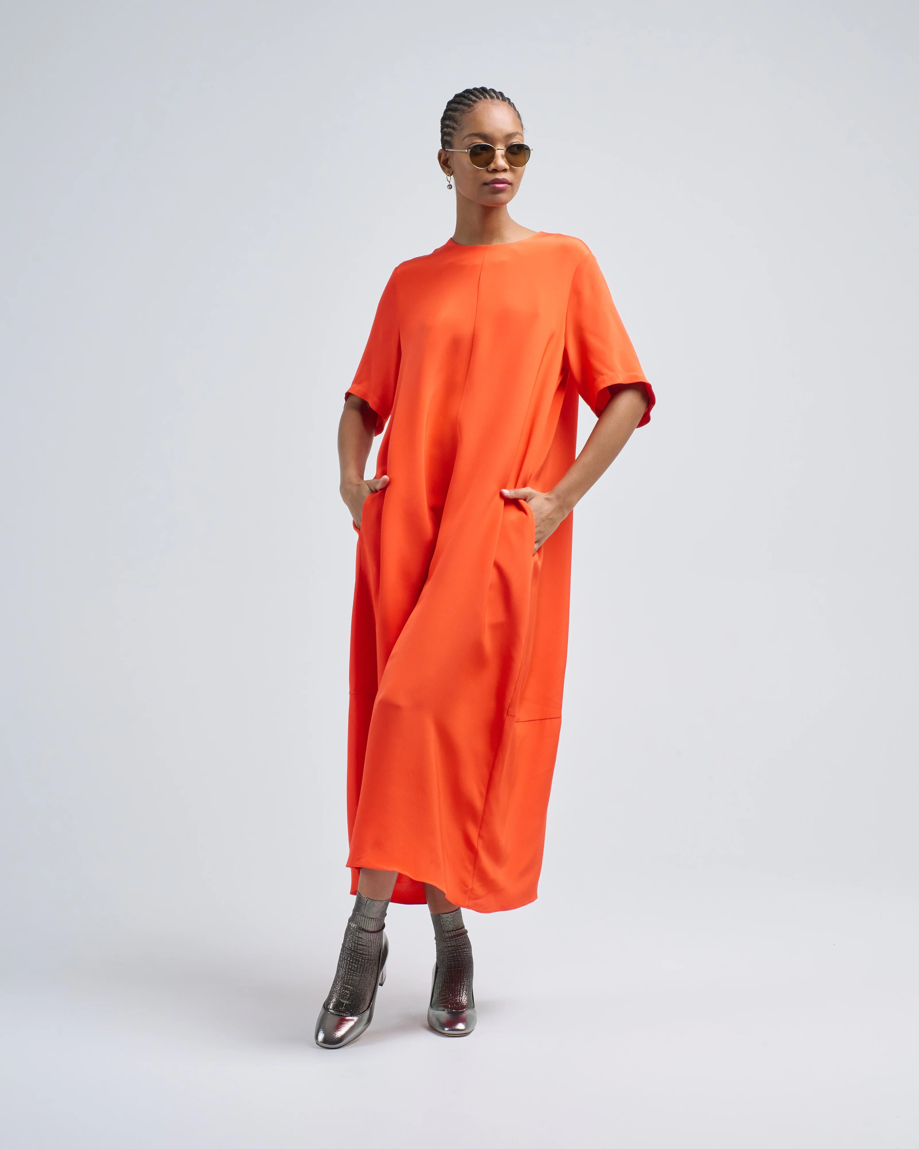 4 ply silk tshirt dress - Image 2